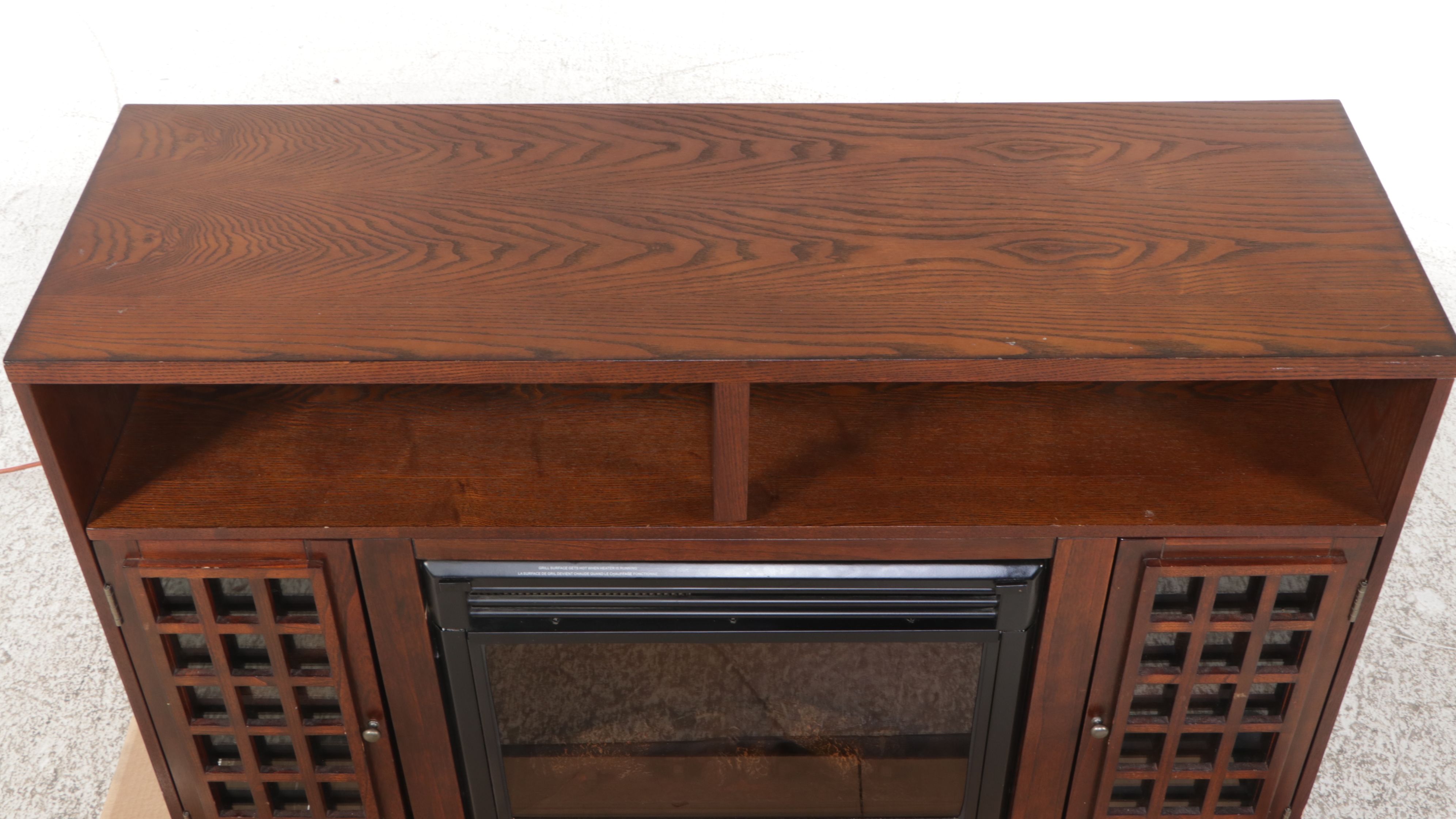 Narita Media Console With Electric Fireplace, 2011