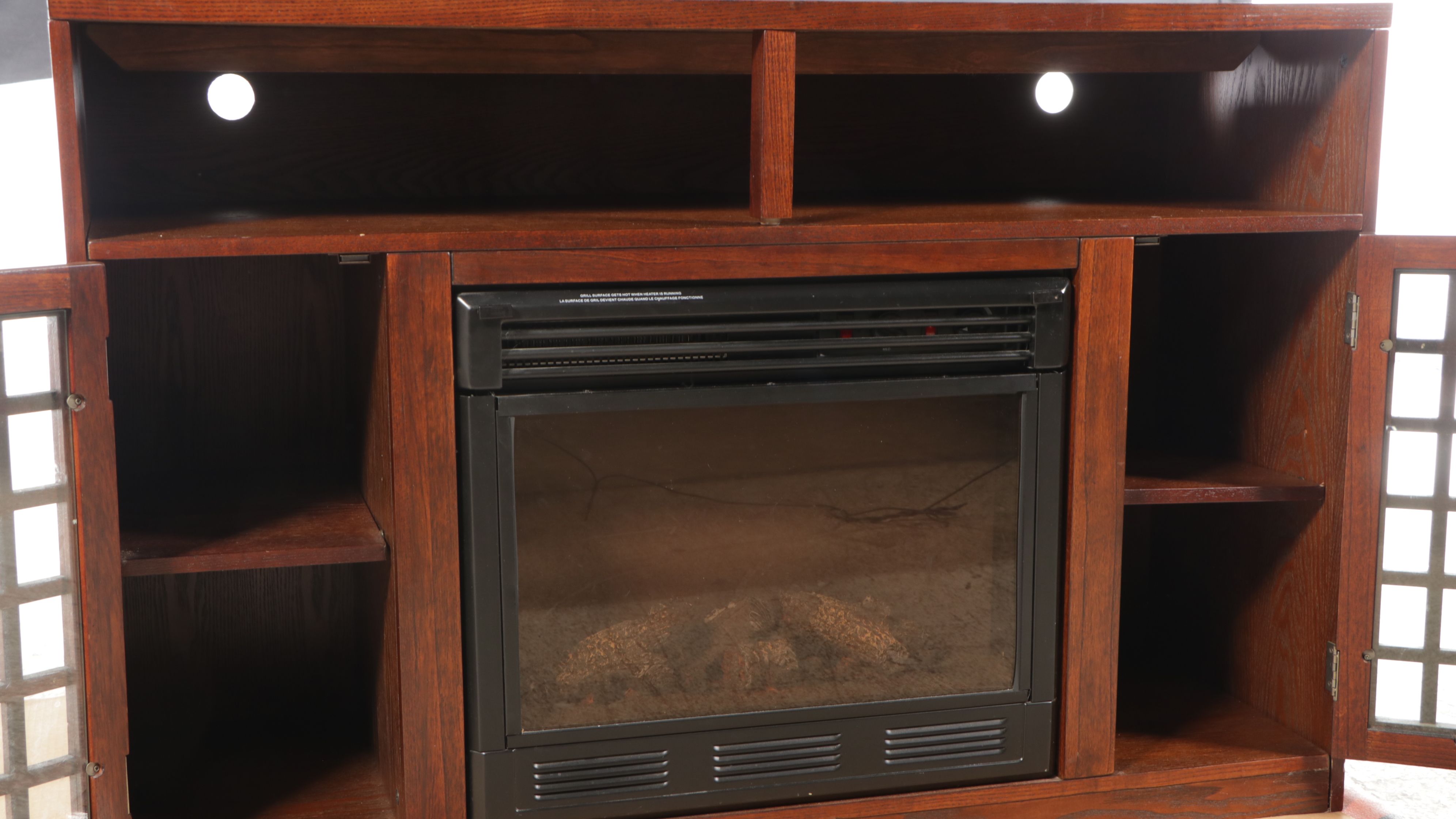 Narita Media Console With Electric Fireplace, 2011