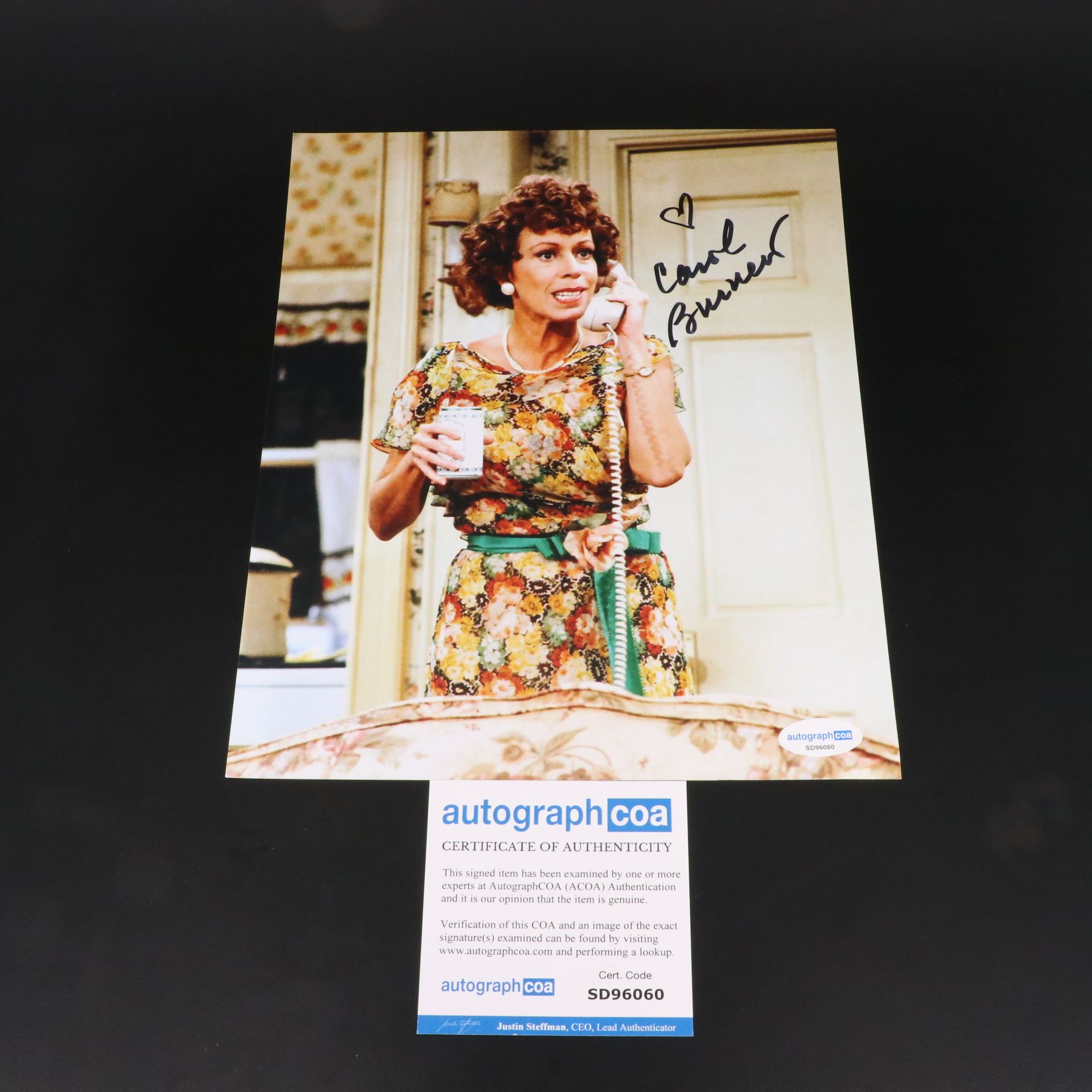 Carl Burnett Signed TV Show Print