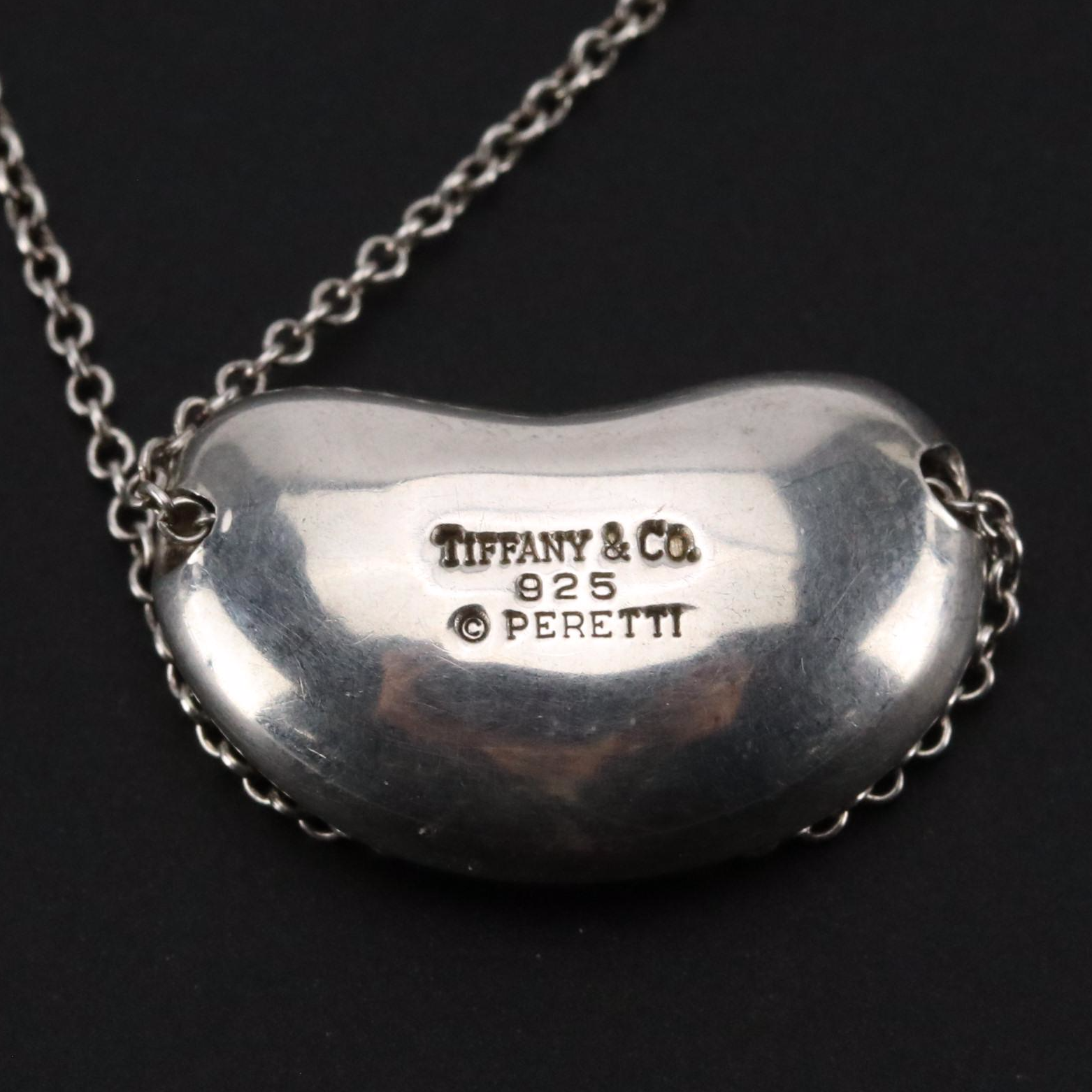 Elsa Peretti for Tiffany & Co. Bean Design Sterling Necklace