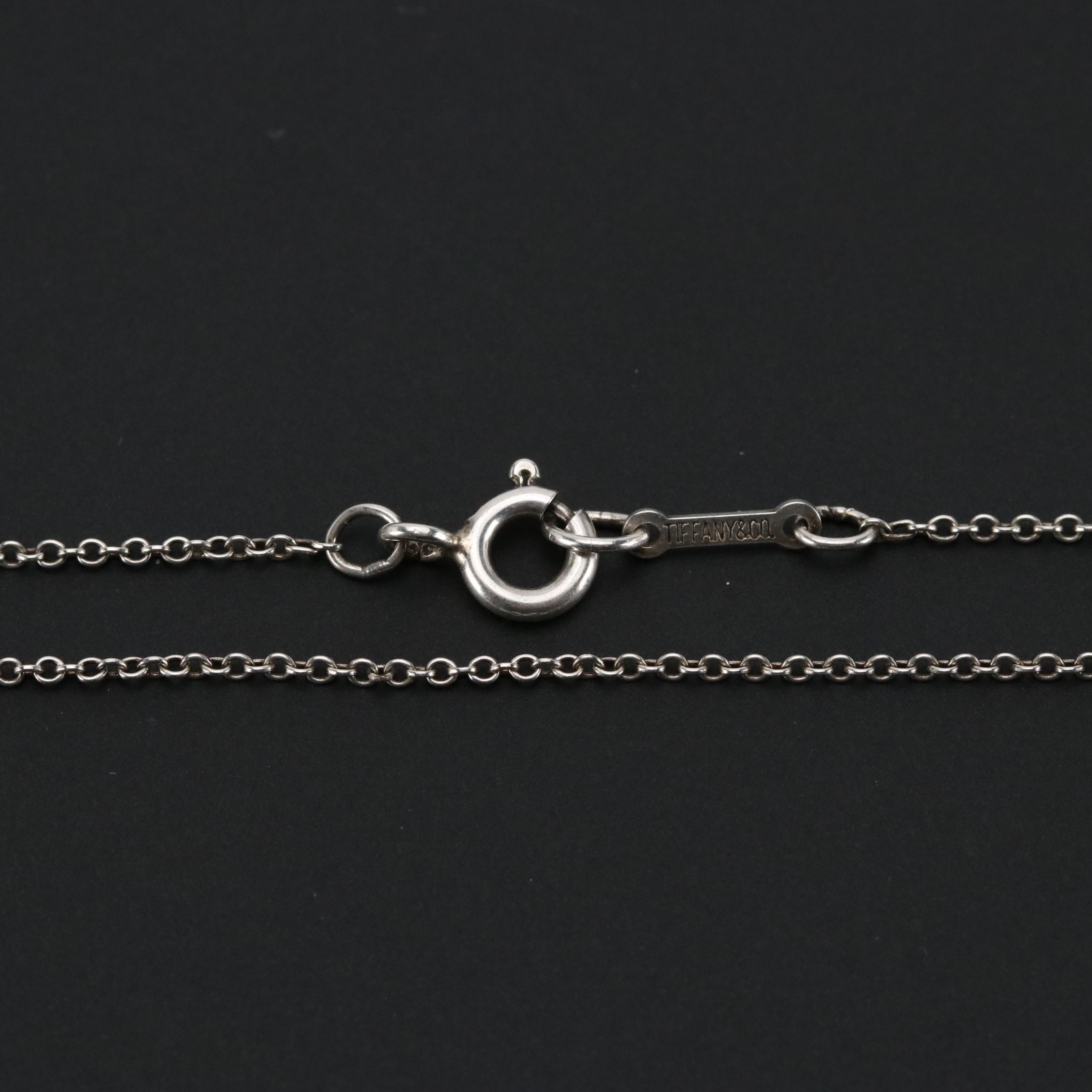 Elsa Peretti for Tiffany & Co. Bean Design Sterling Necklace