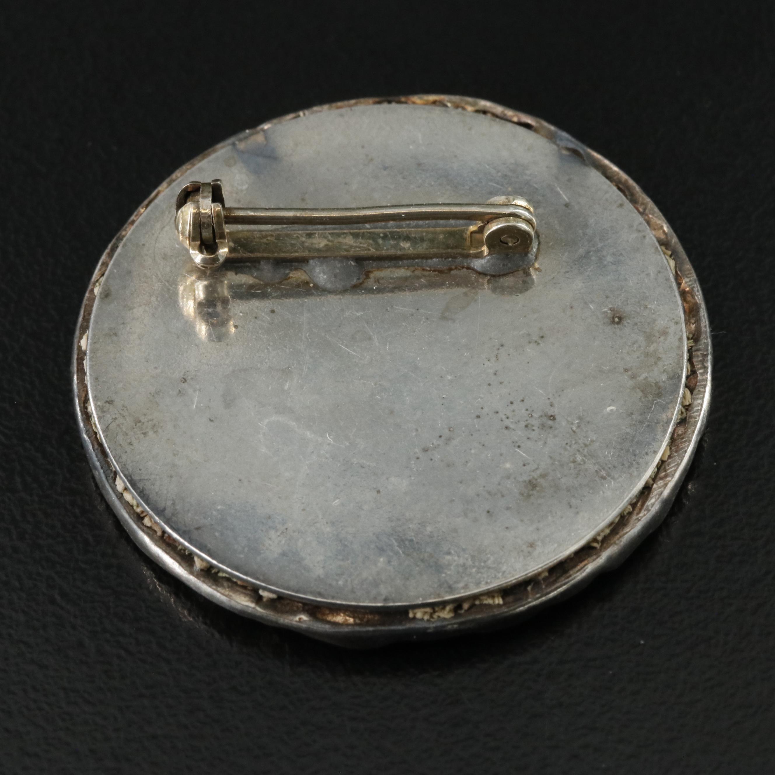 Sterling Hunting Brooch