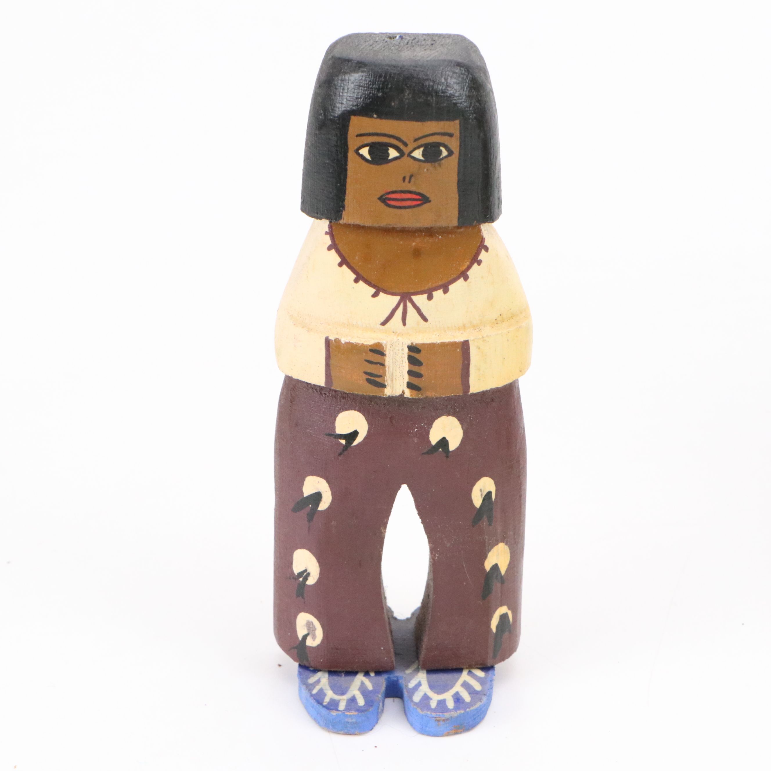 Skookum with Other Native American Dolls and Other Western Themed Decor, 20th C.