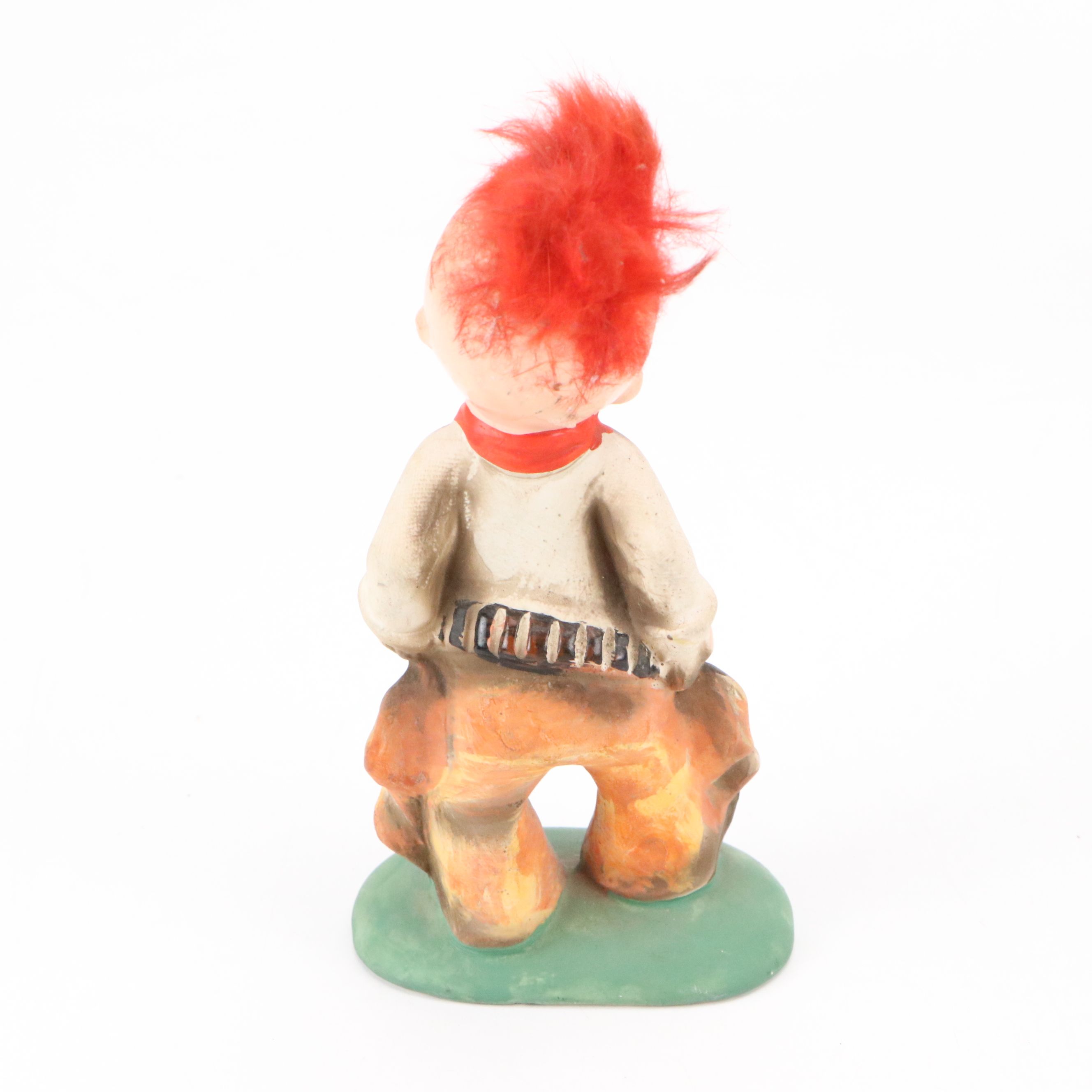 Skookum with Other Native American Dolls and Other Western Themed Decor, 20th C.