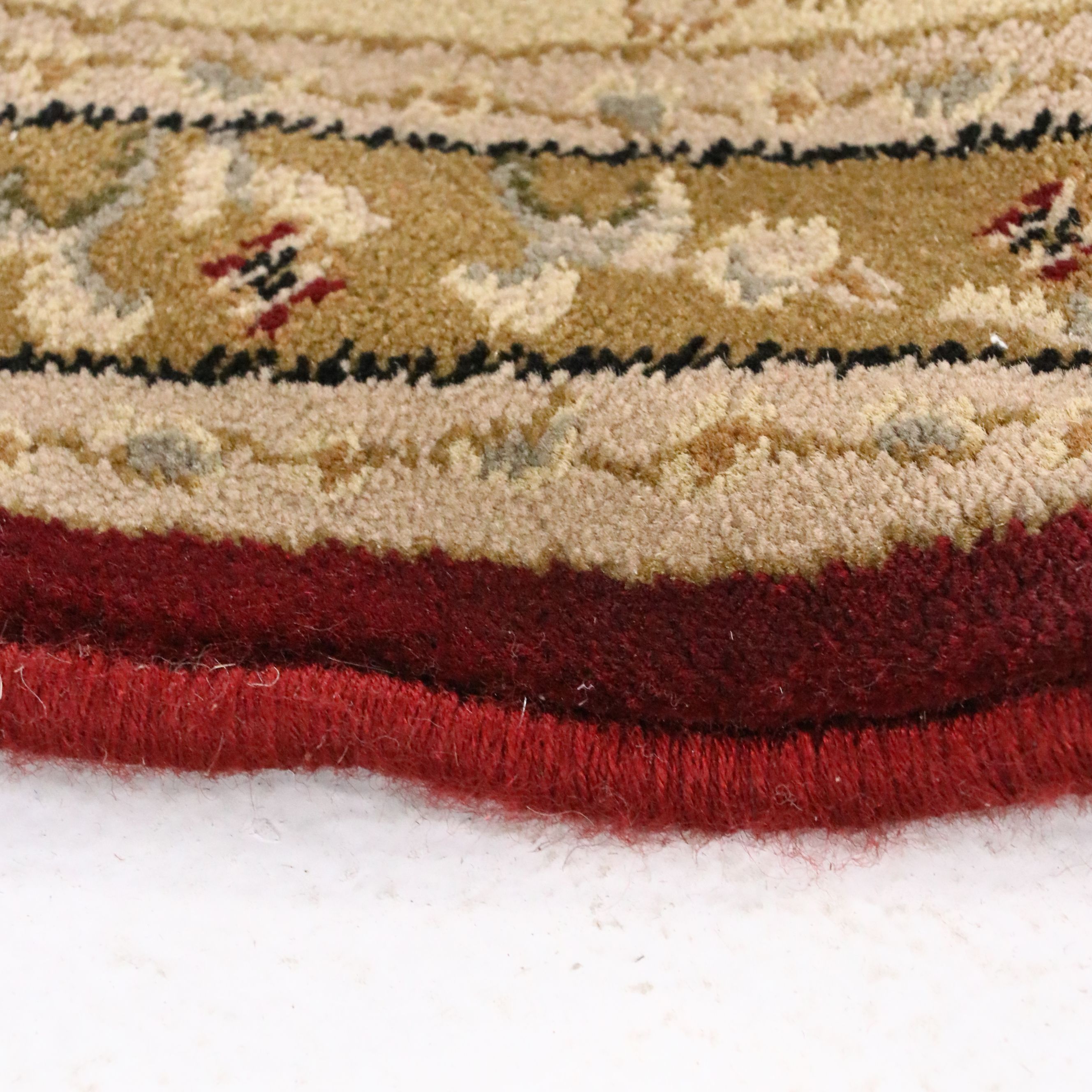 5'2 x 5'2 Machine Made Round Indian Agra Style Area Rug