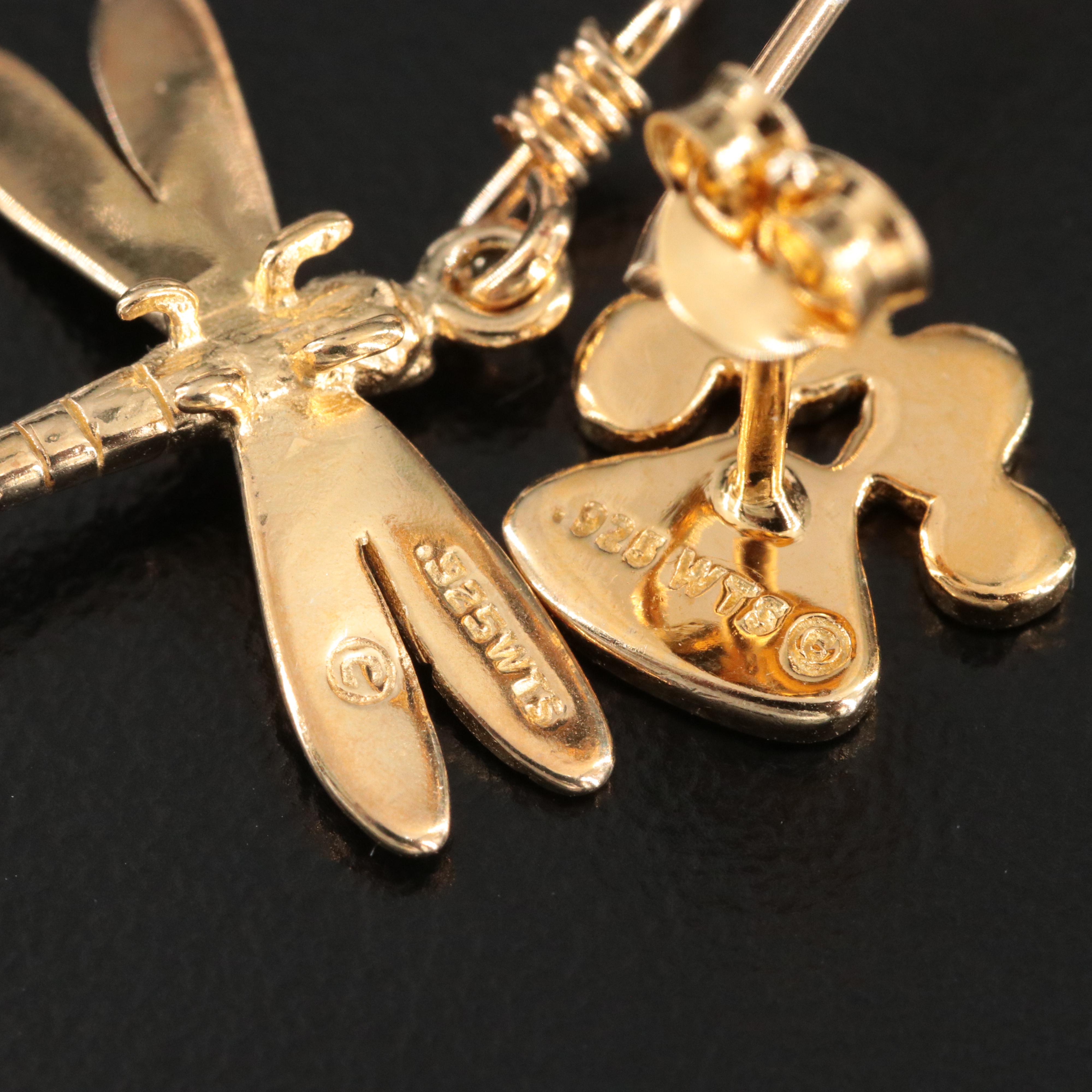 Sterling Anchors, Animals and Butterfly Earring Collection