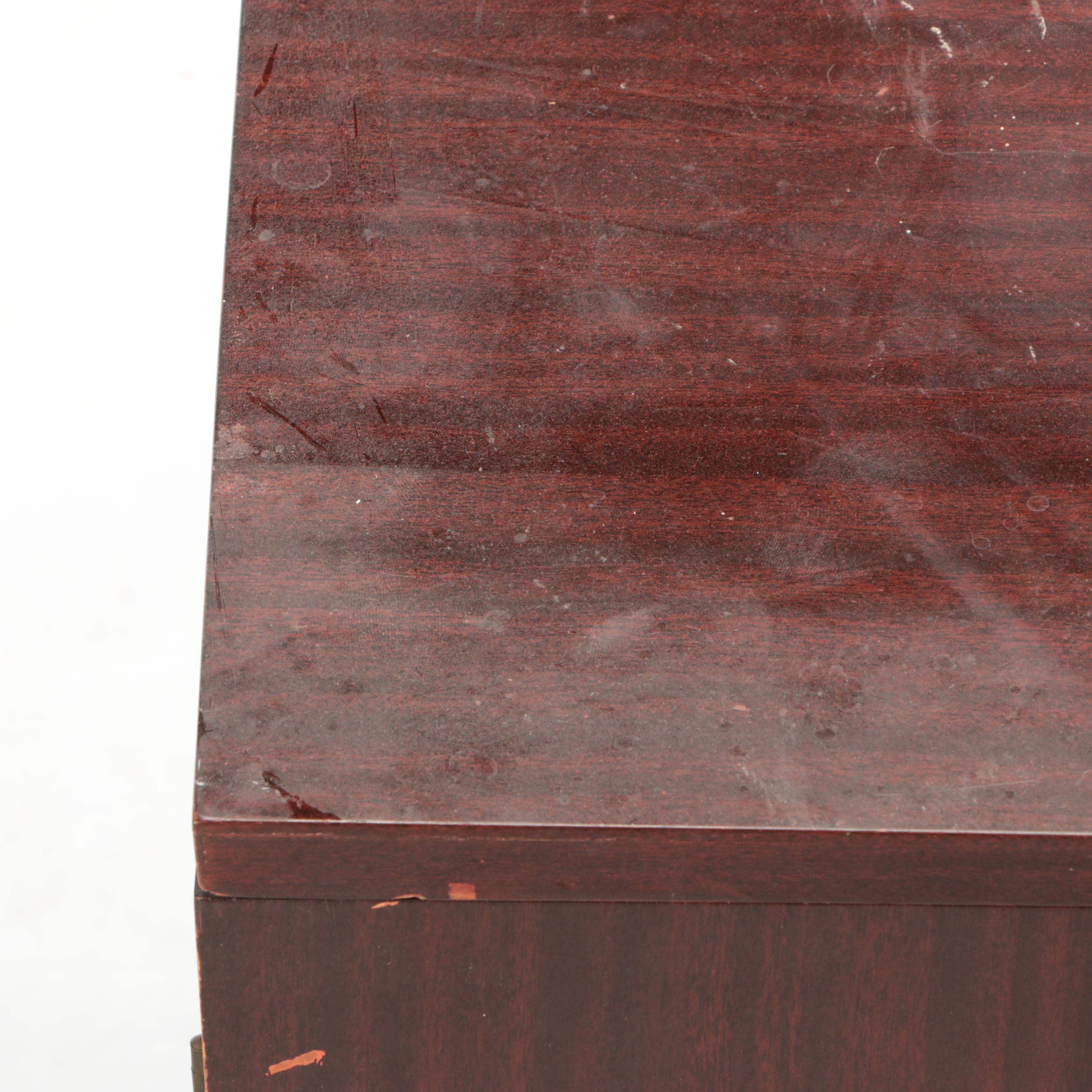 Mid Century Modern Rosewood Veneered Record Cabinet, Mid-20th Century