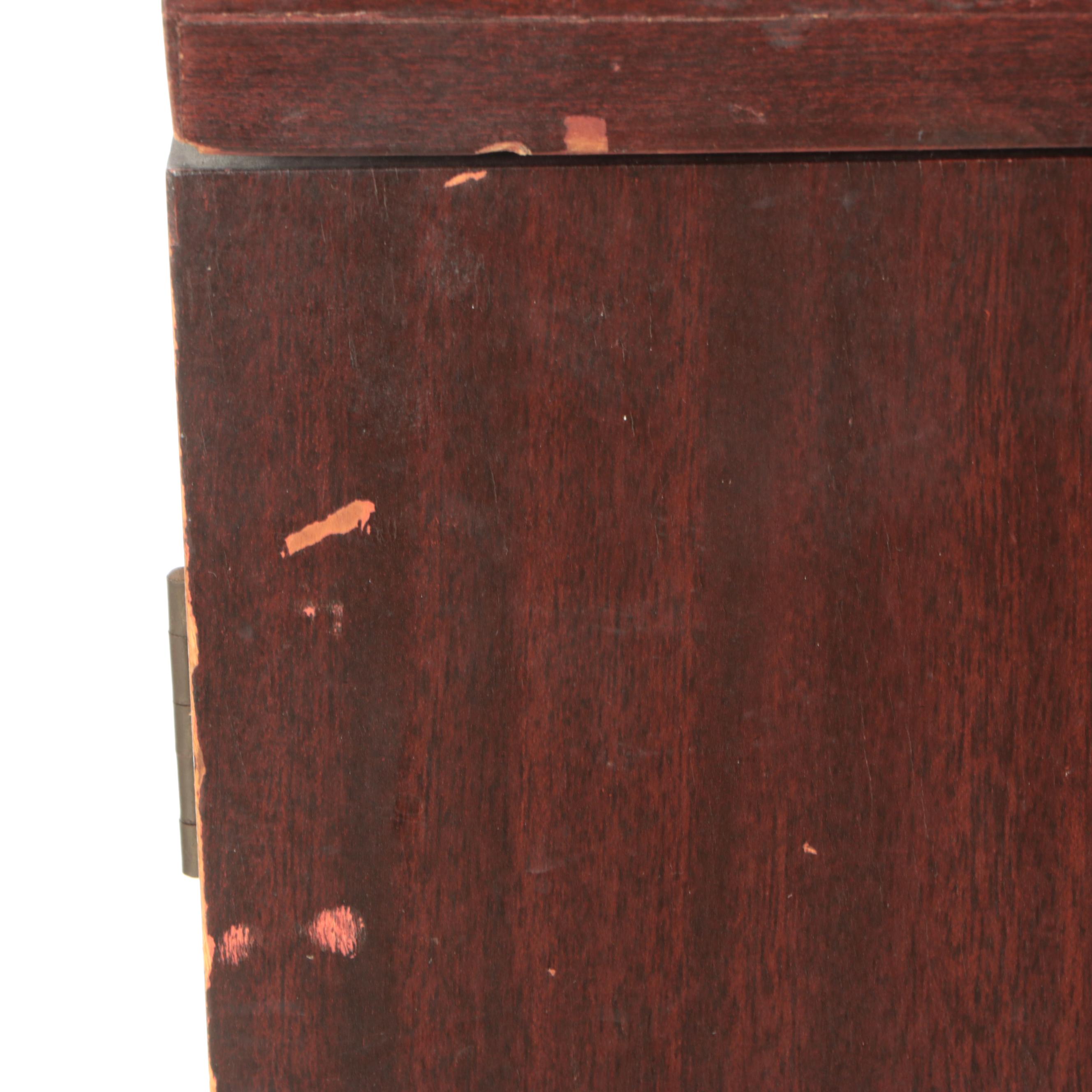 Mid Century Modern Rosewood Veneered Record Cabinet, Mid-20th Century