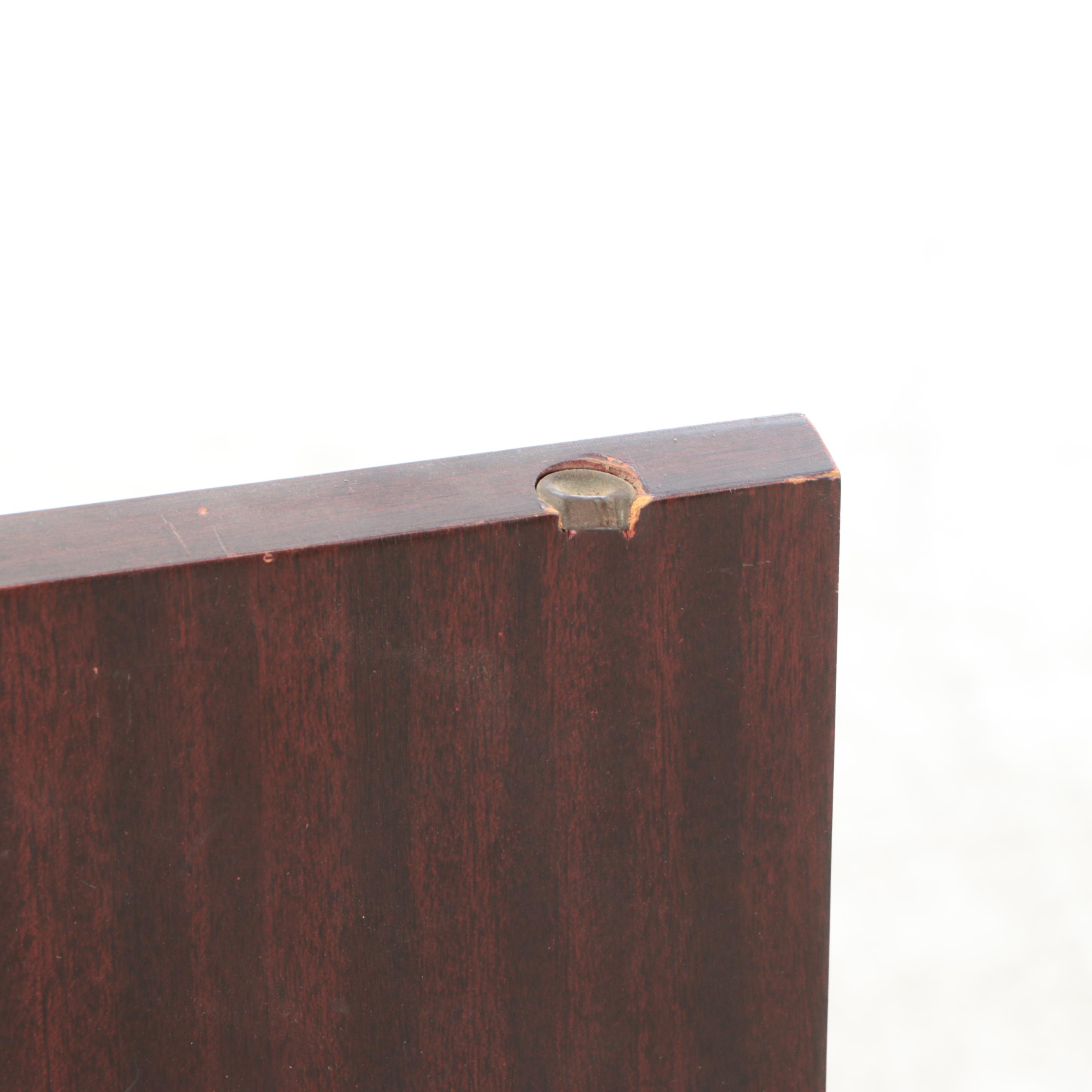 Mid Century Modern Rosewood Veneered Record Cabinet, Mid-20th Century