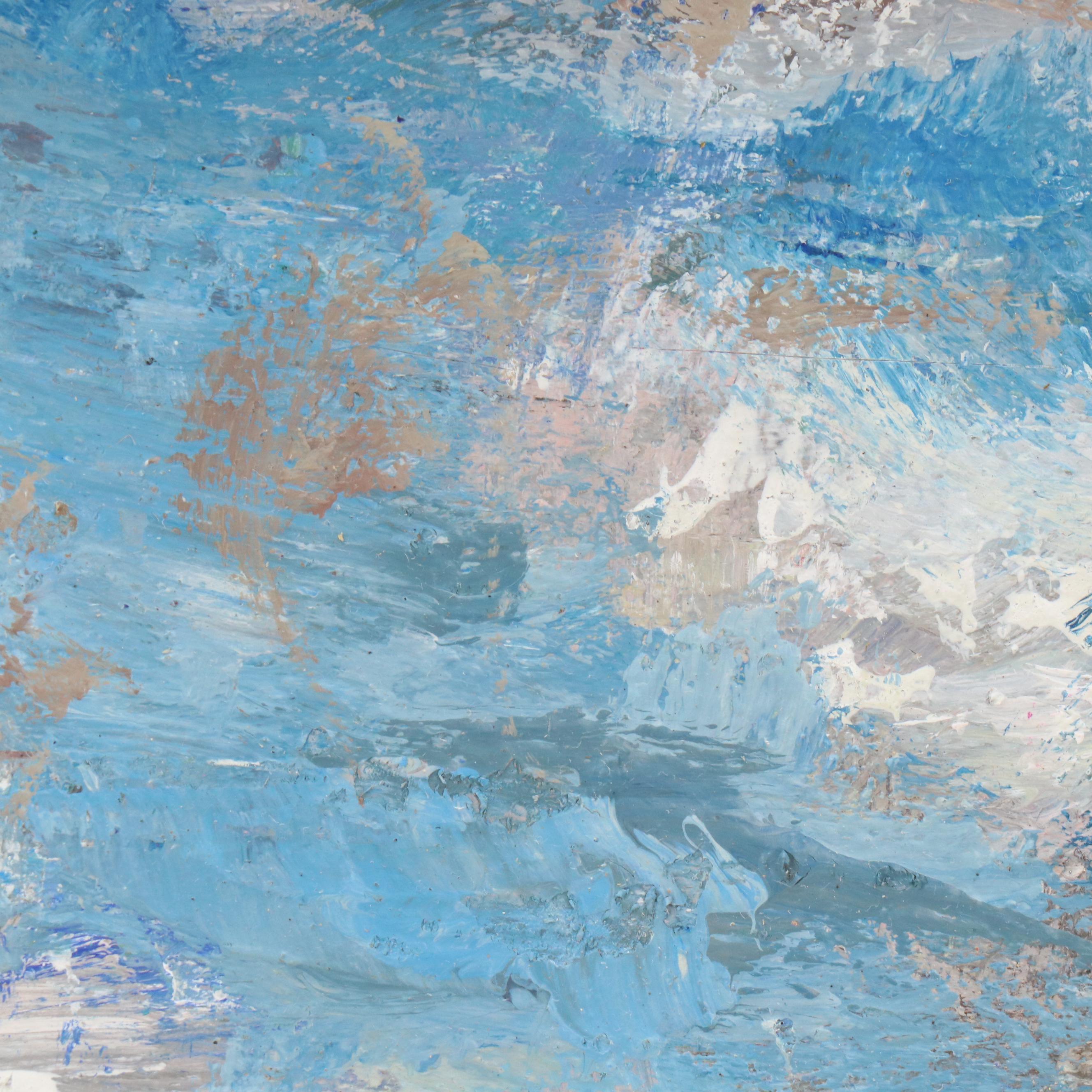 Kevin Kasik Oil Painting "Nature Trail Windy Day," 2025