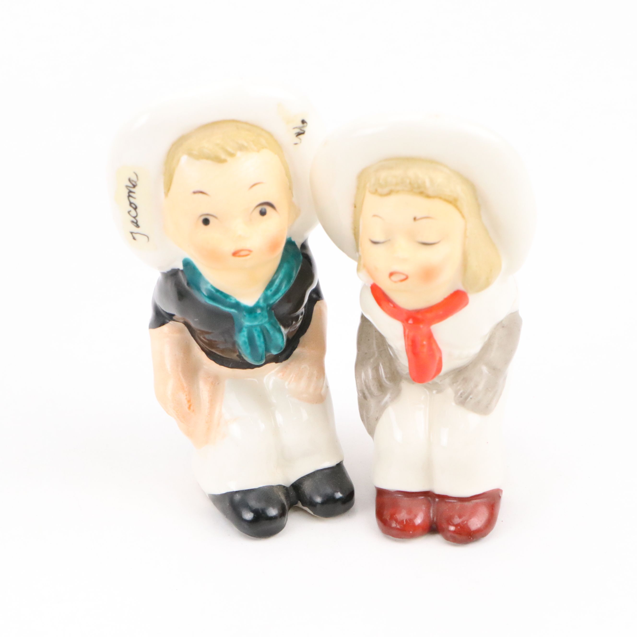 Western and Travel Ceramic Salt and Pepper Shakers