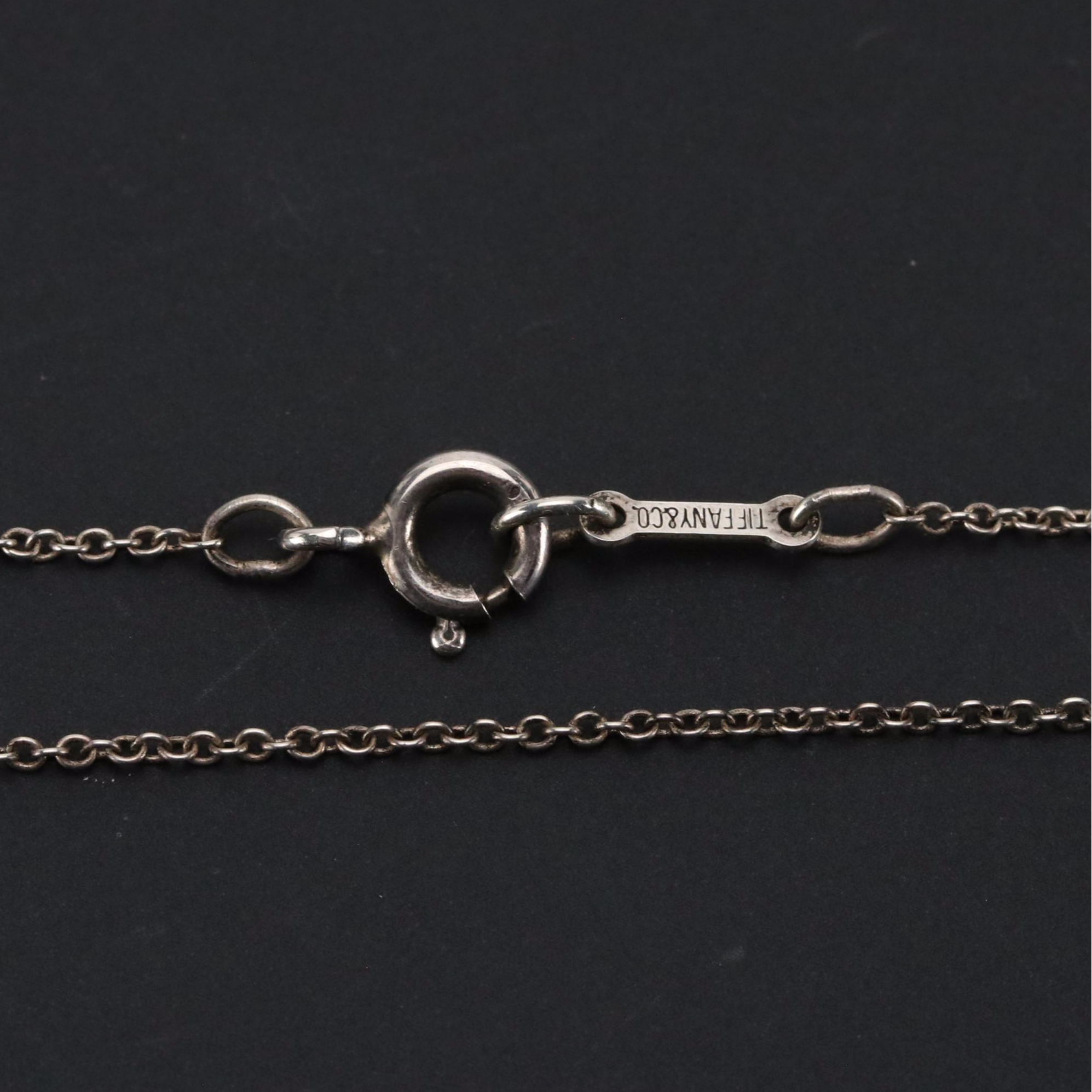 Elsa Peretti for Tiffany & Co. Small Bean Design Sterling Necklace