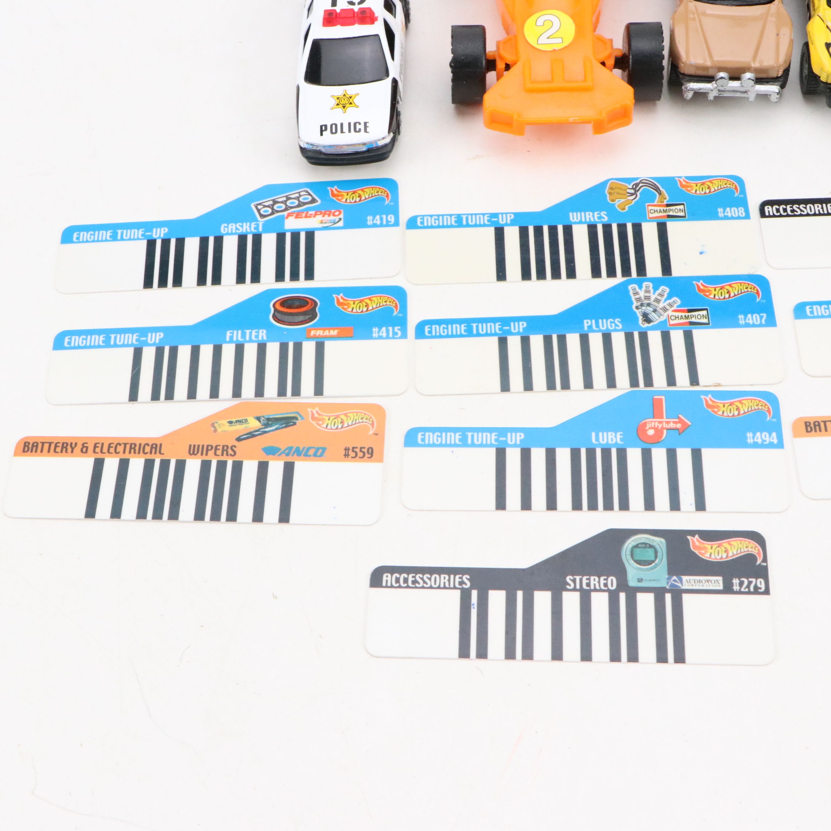 Playmobil, Matchbox, and Hot Wheels Play Vehicles and Cards