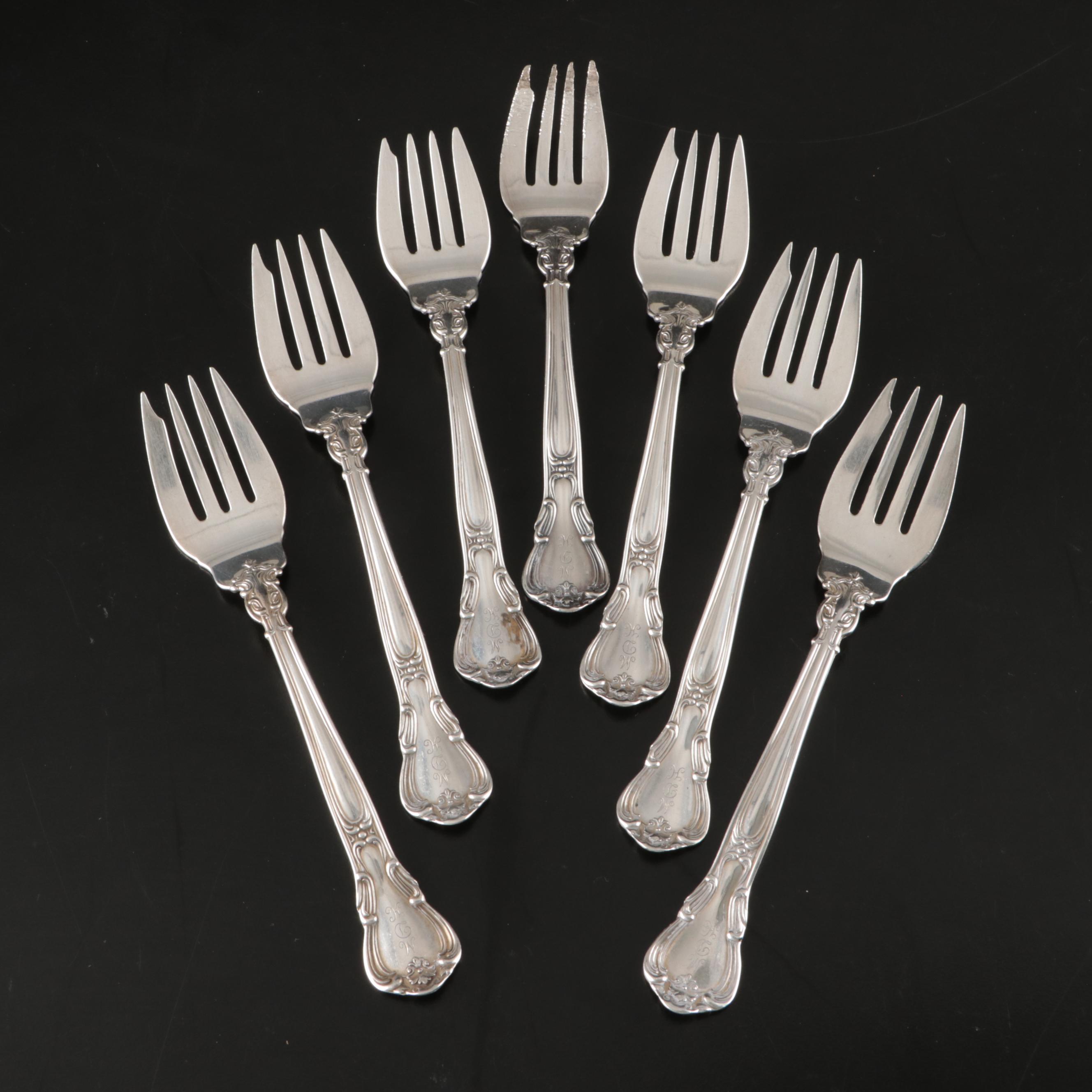 Gorham "Chantilly" Sterling Silver Flatware with Community Silver Plate Spoon