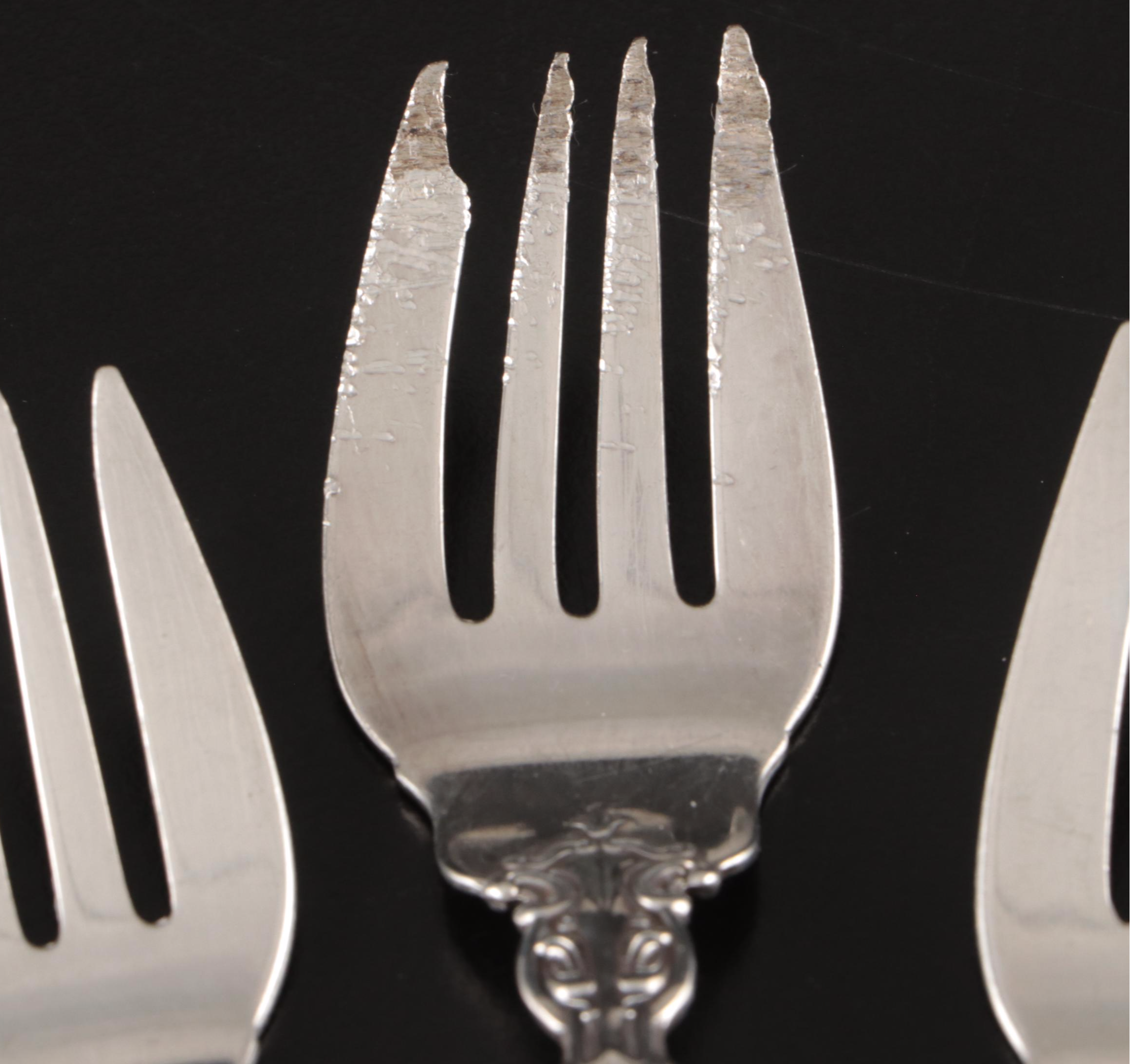 Gorham "Chantilly" Sterling Silver Flatware with Community Silver Plate Spoon