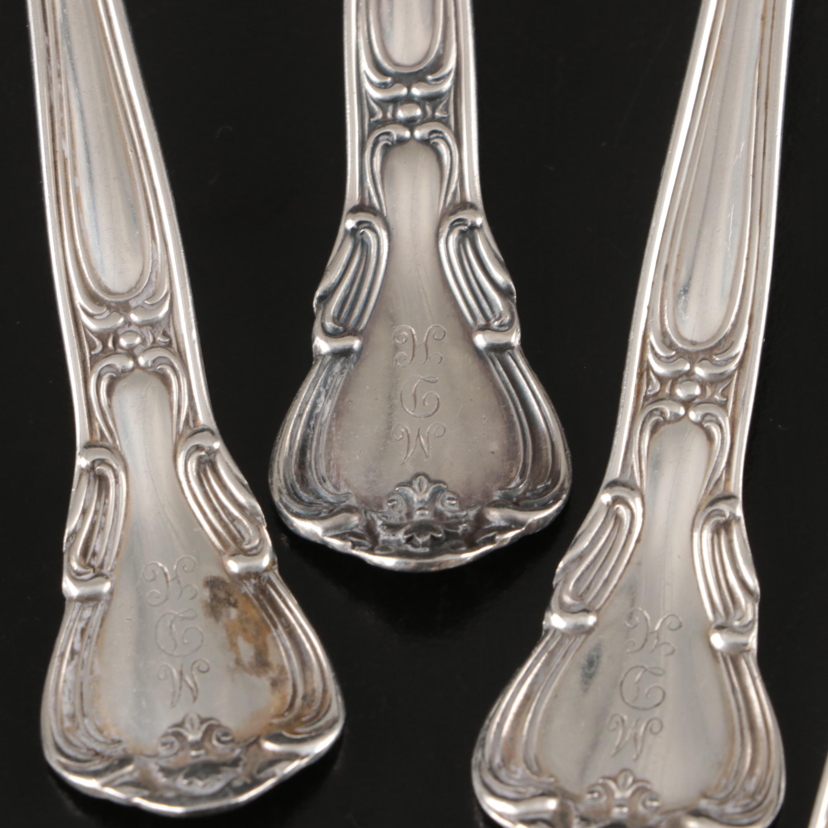 Gorham "Chantilly" Sterling Silver Flatware with Community Silver Plate Spoon