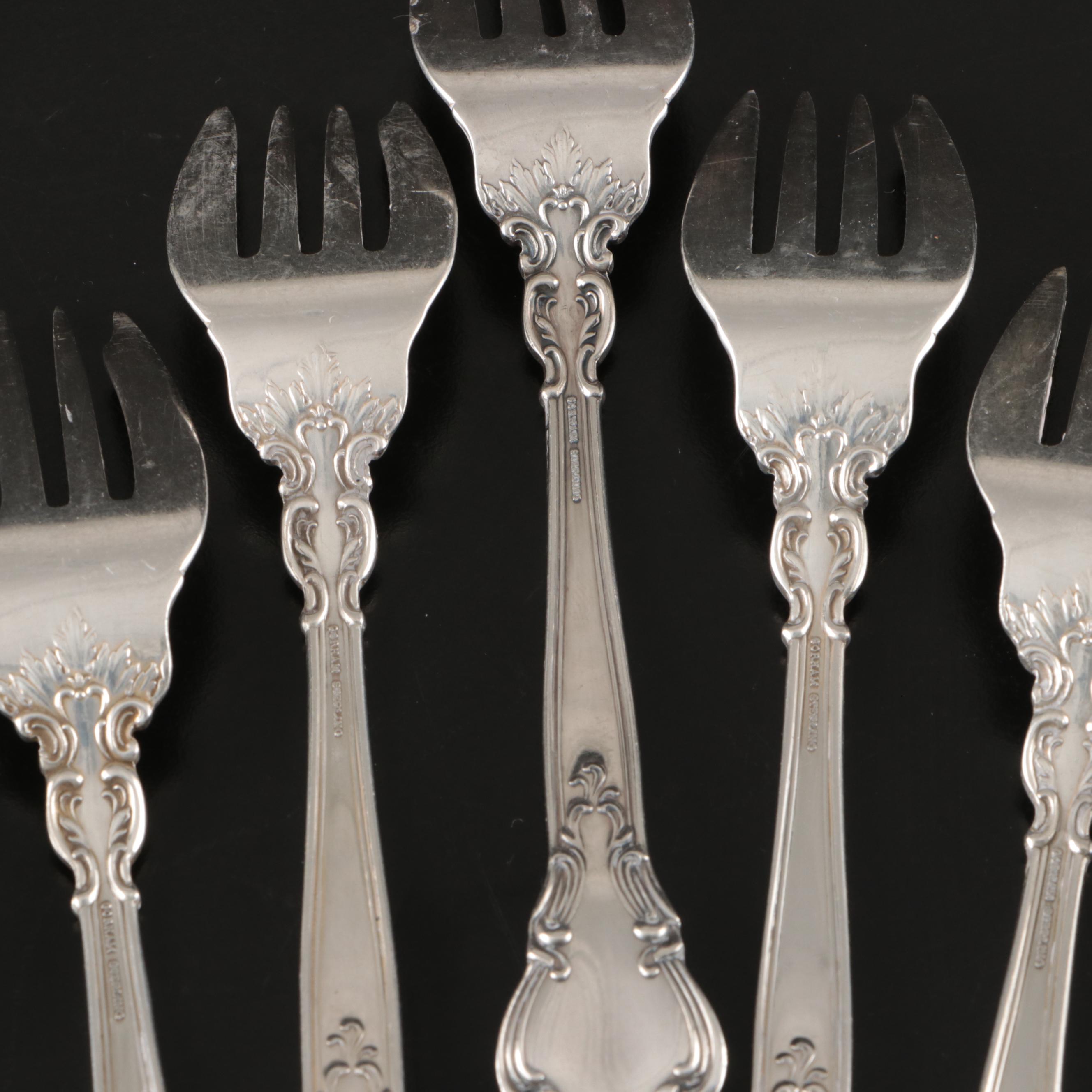 Gorham "Chantilly" Sterling Silver Flatware with Community Silver Plate Spoon