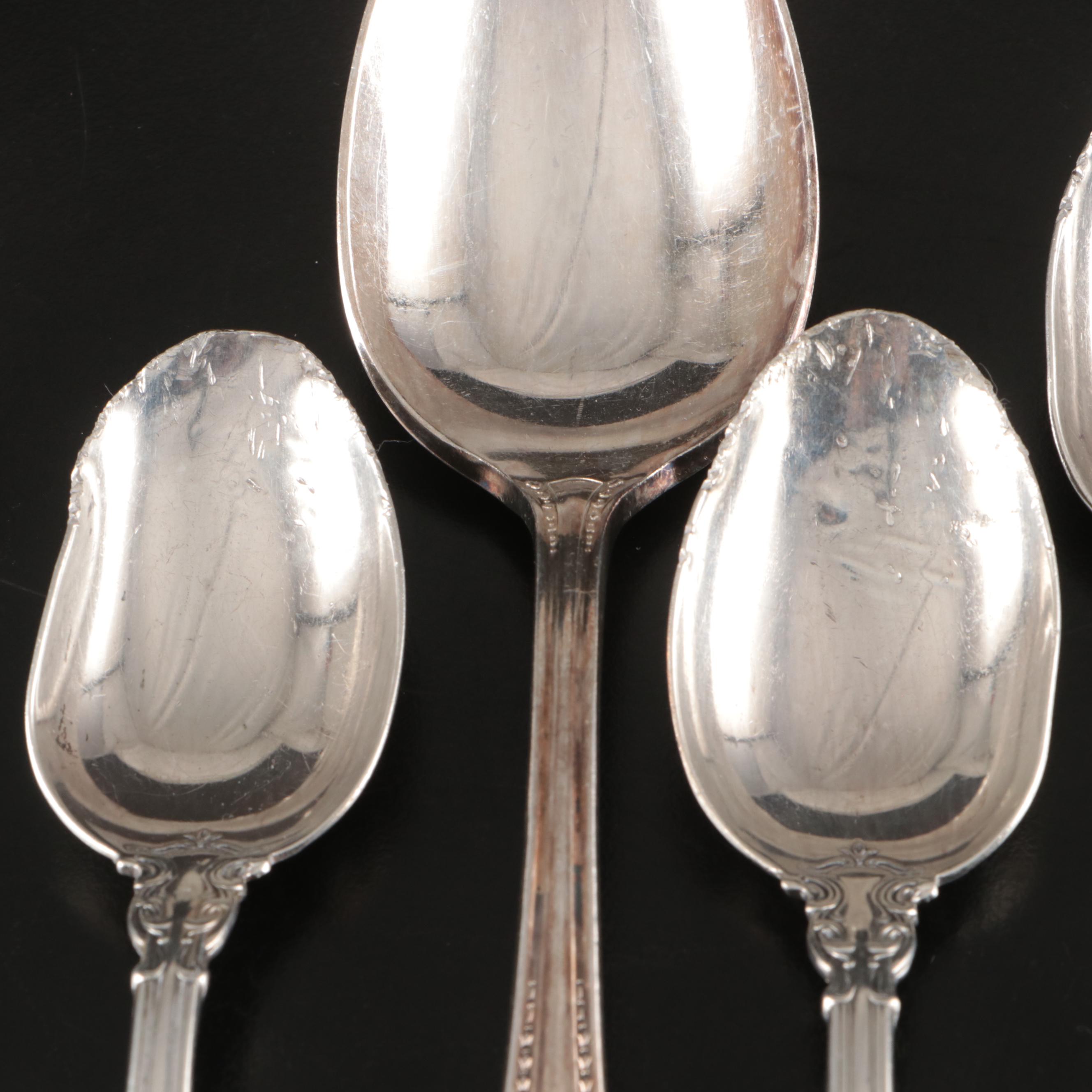 Gorham "Chantilly" Sterling Silver Flatware with Community Silver Plate Spoon