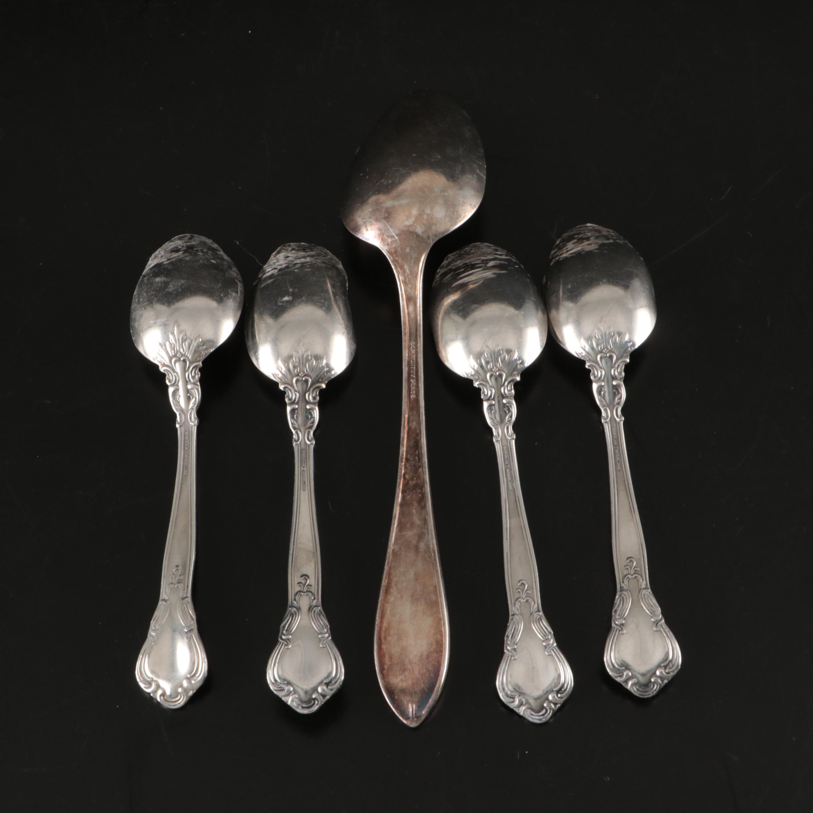 Gorham "Chantilly" Sterling Silver Flatware with Community Silver Plate Spoon