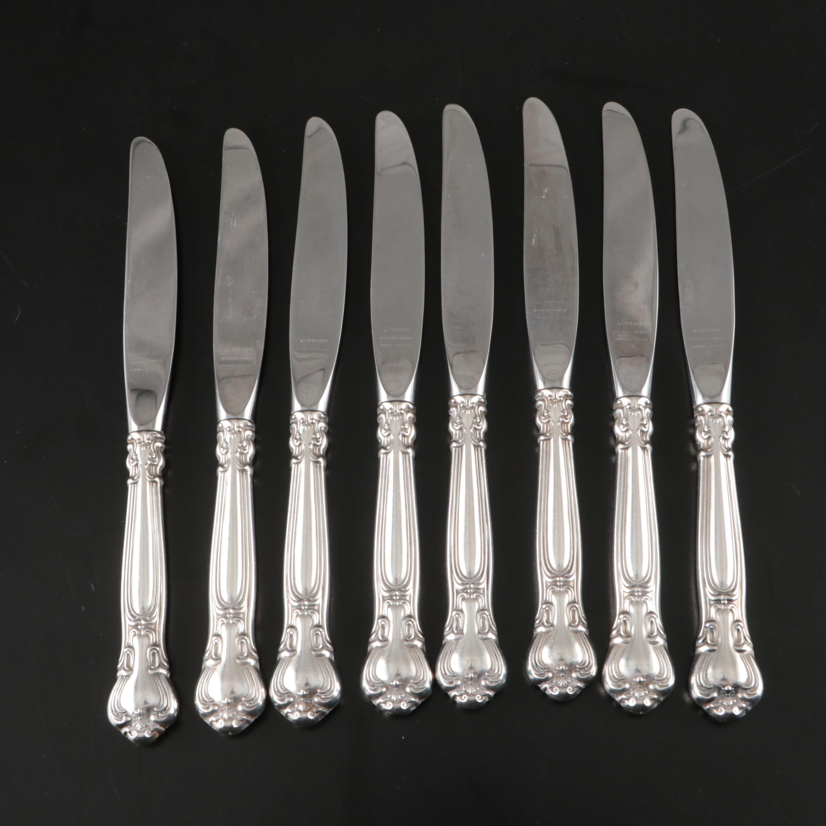 Gorham "Chantilly" Sterling Silver Flatware with Community Silver Plate Spoon