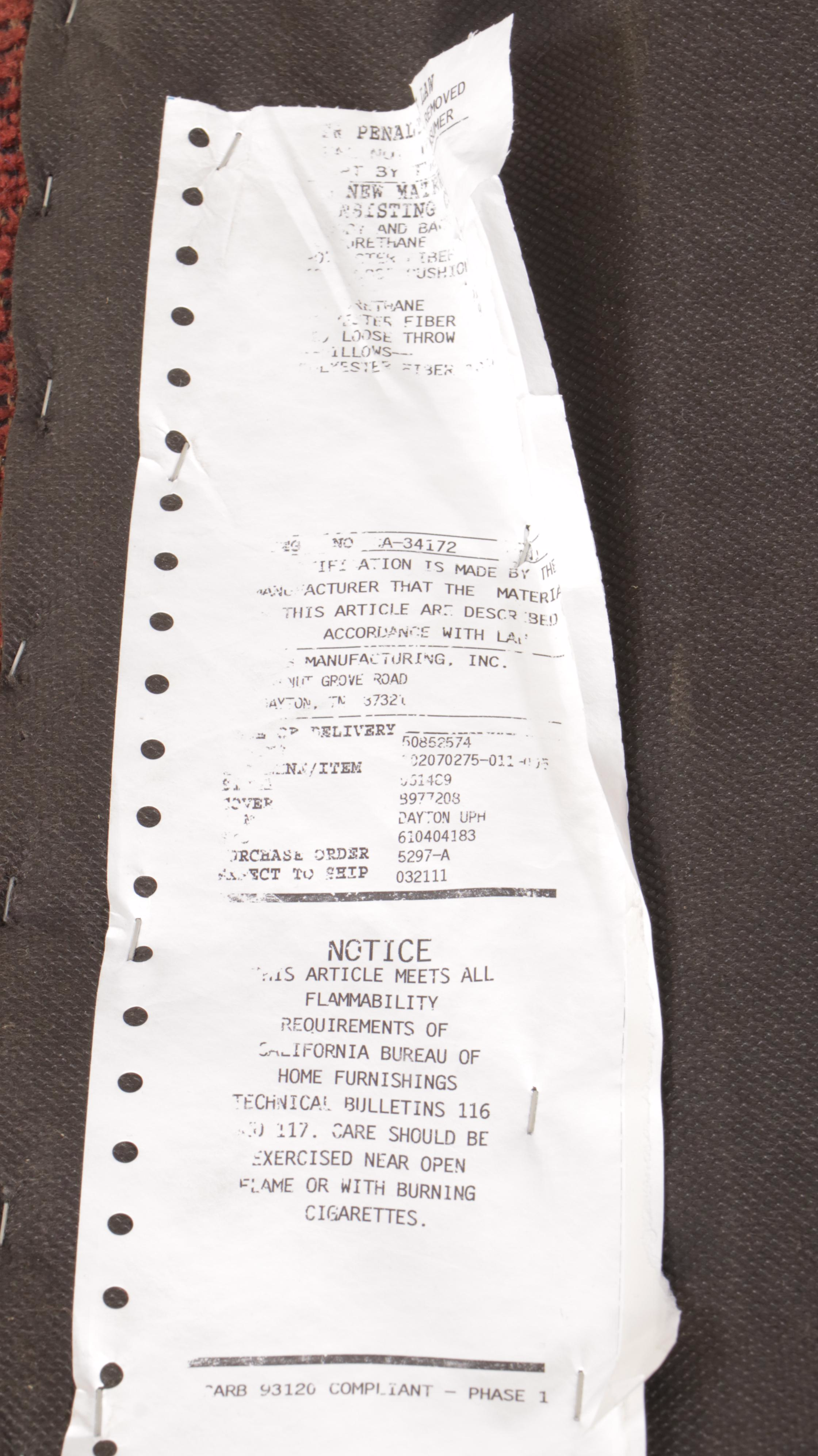 La-Z-Boy Contemporary Chenille Upholstered Sofa