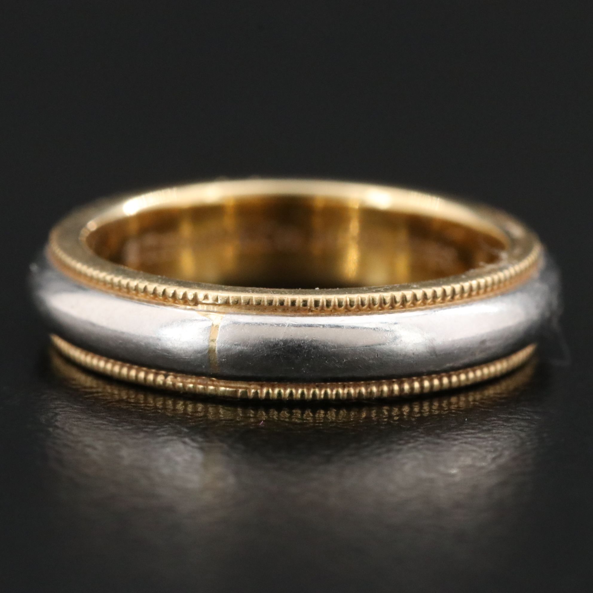 Tiffany & Co. Together 18K and Platinum Milgrain Band