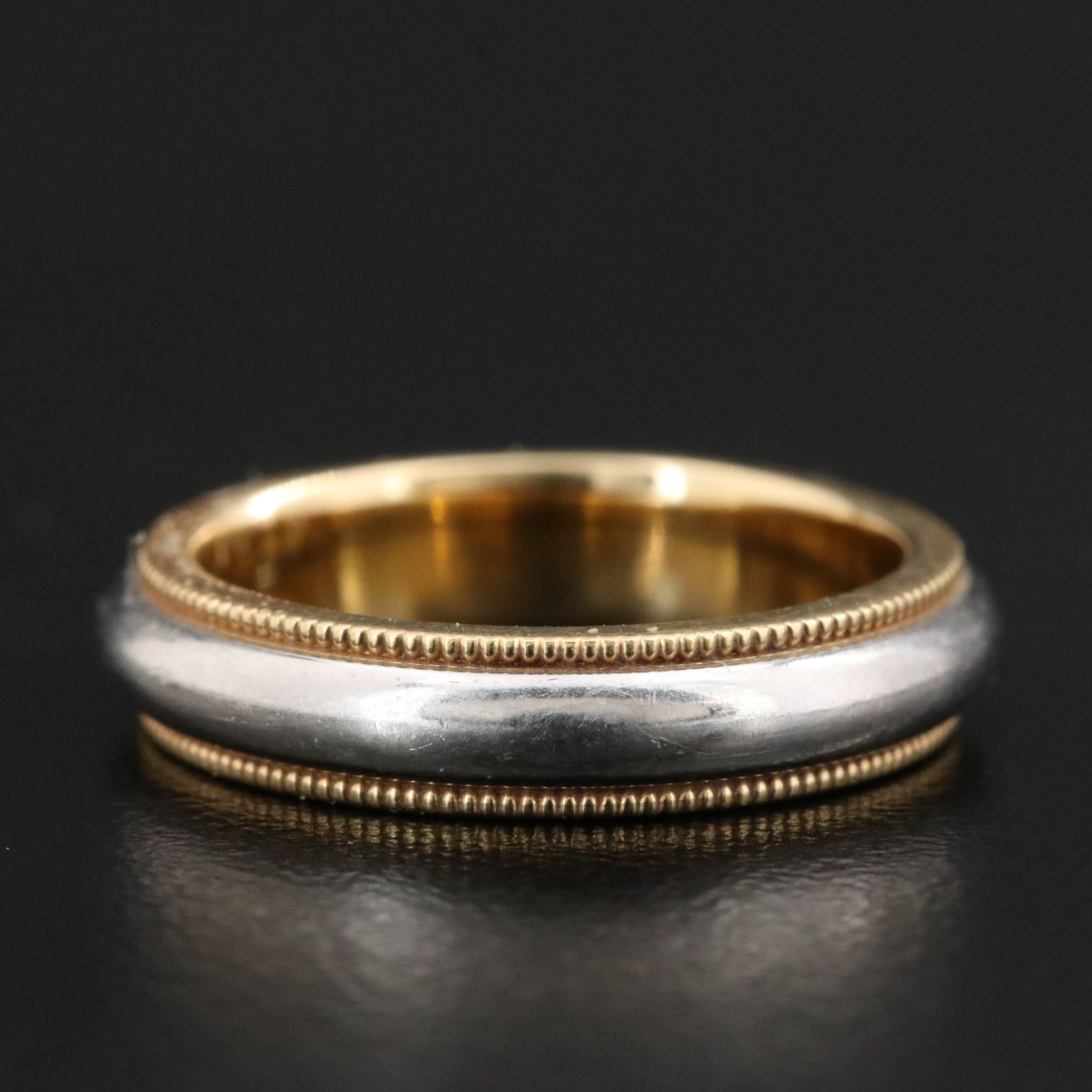 Tiffany & Co. Together 18K and Platinum Milgrain Band