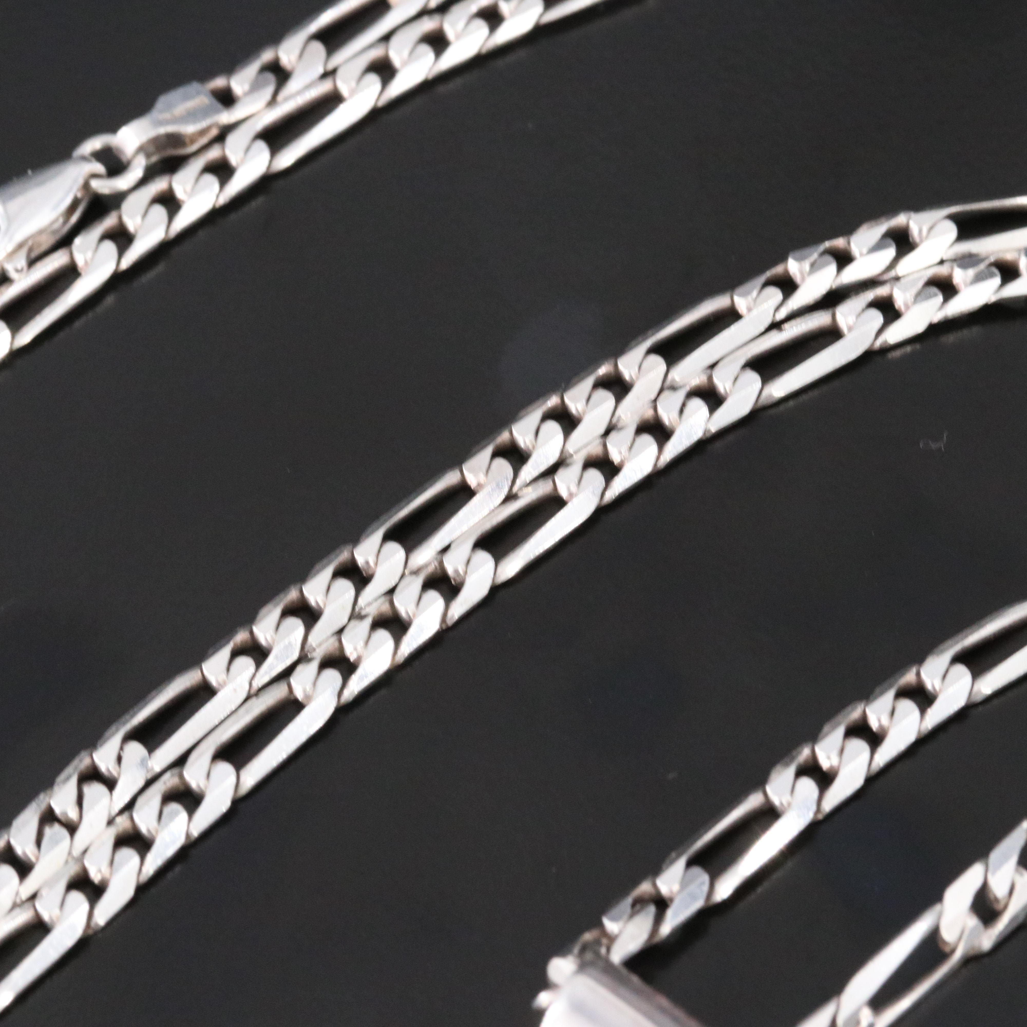 Southwestern Signed Sterling Jasper, Turquoise and Black Onyx Pendant Necklace