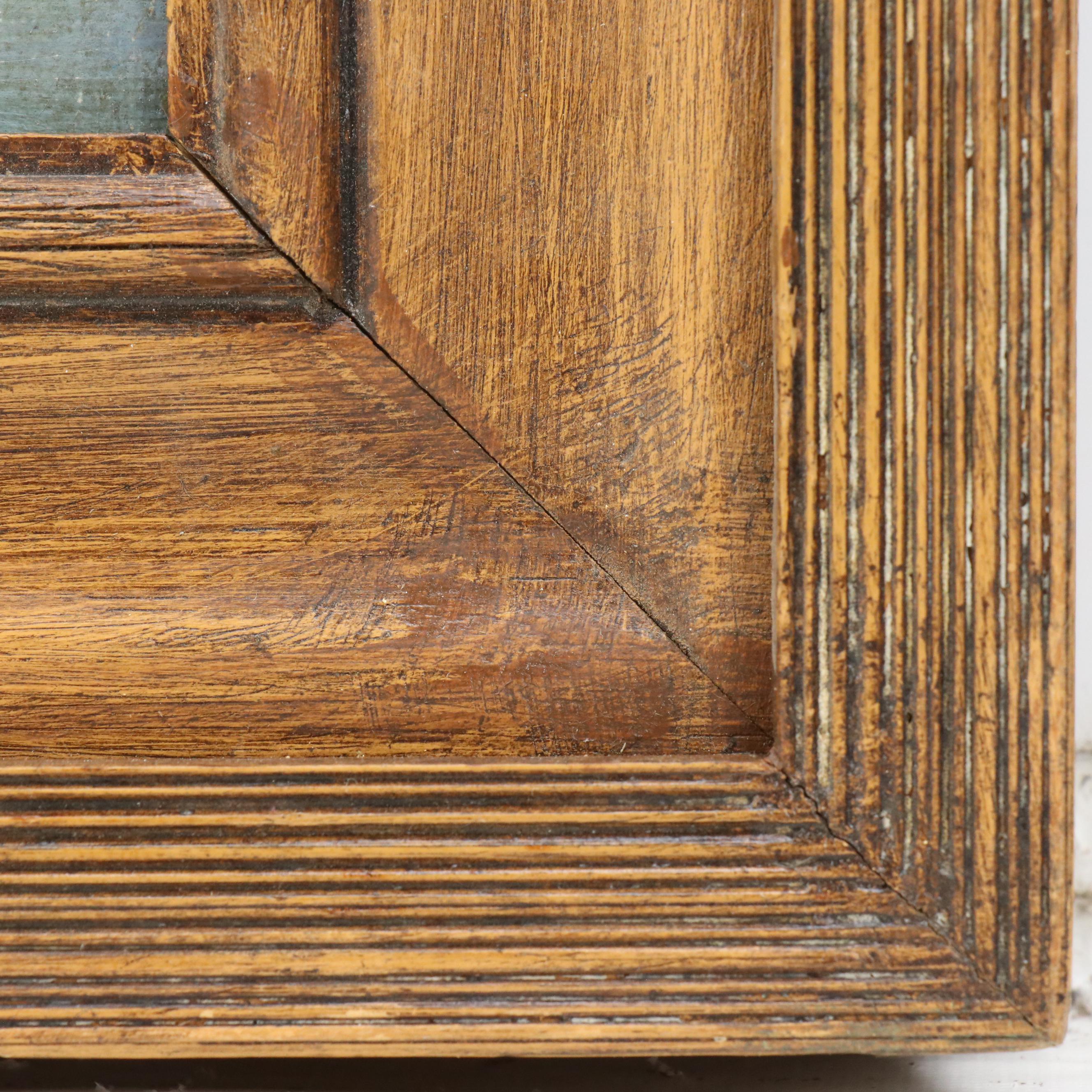 A. Viverge Landscape Oil Painting of Water Bearer at Pond, 1896