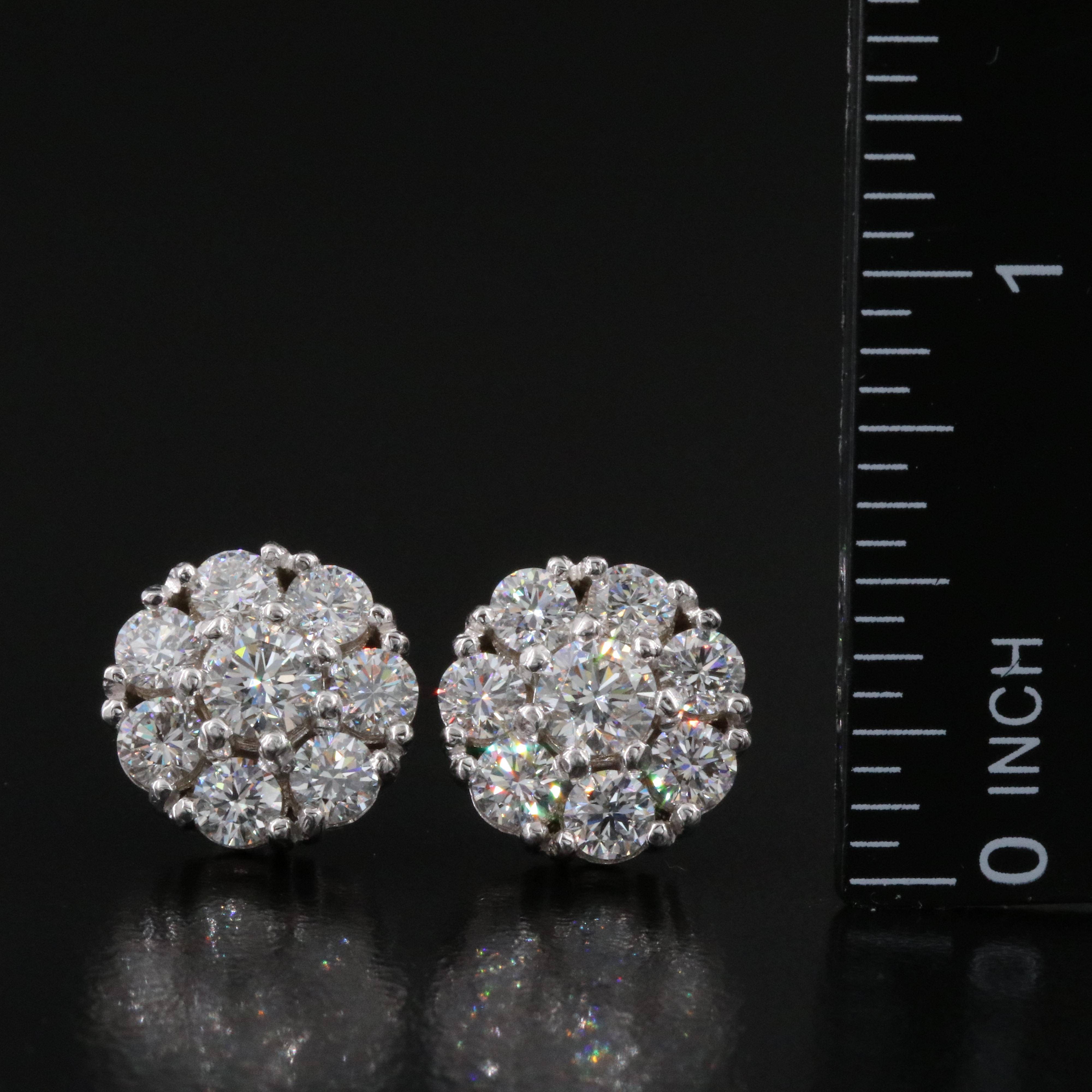 14K 3.60 CTW Lab Grown Diamond Stud Earrings