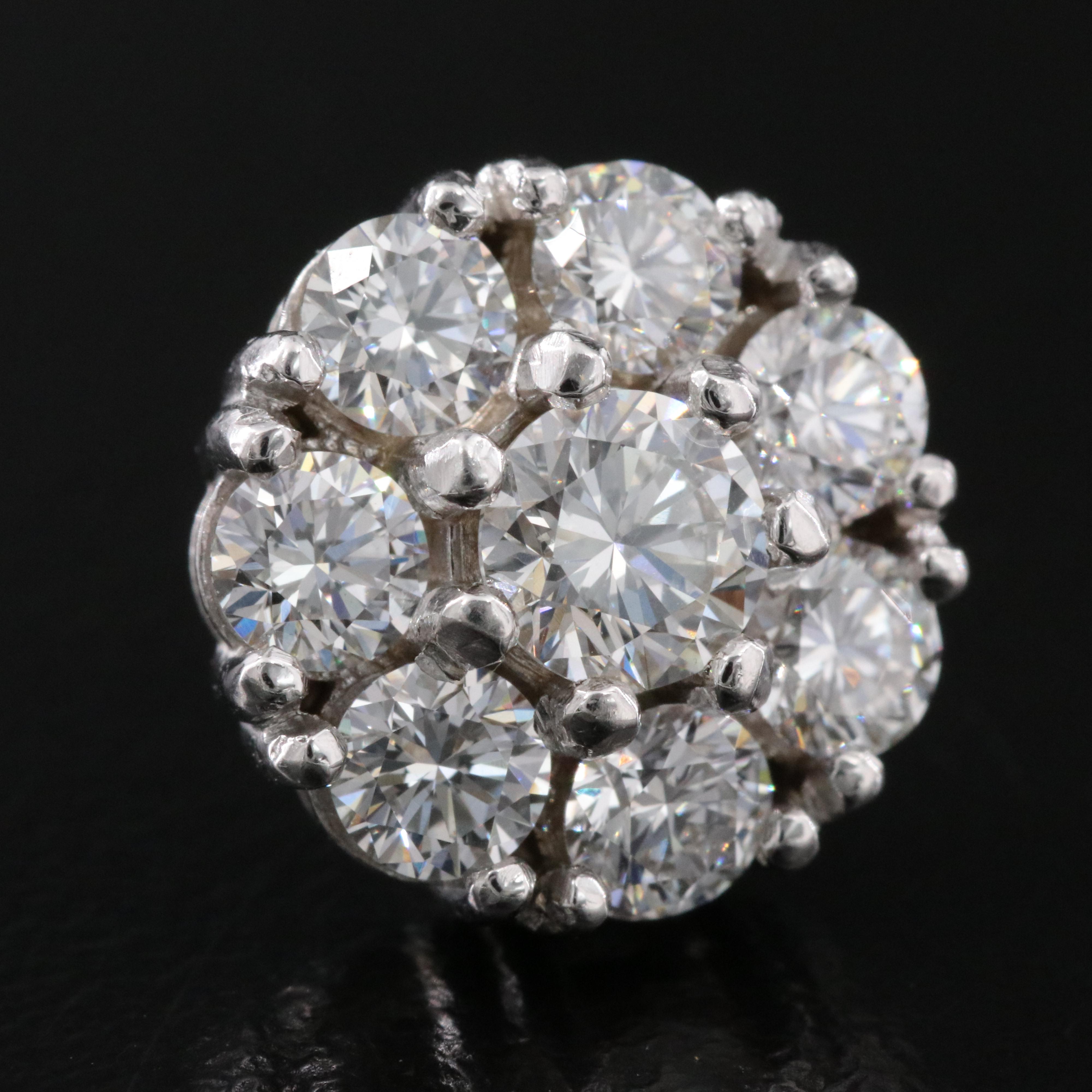 14K 3.60 CTW Lab Grown Diamond Stud Earrings