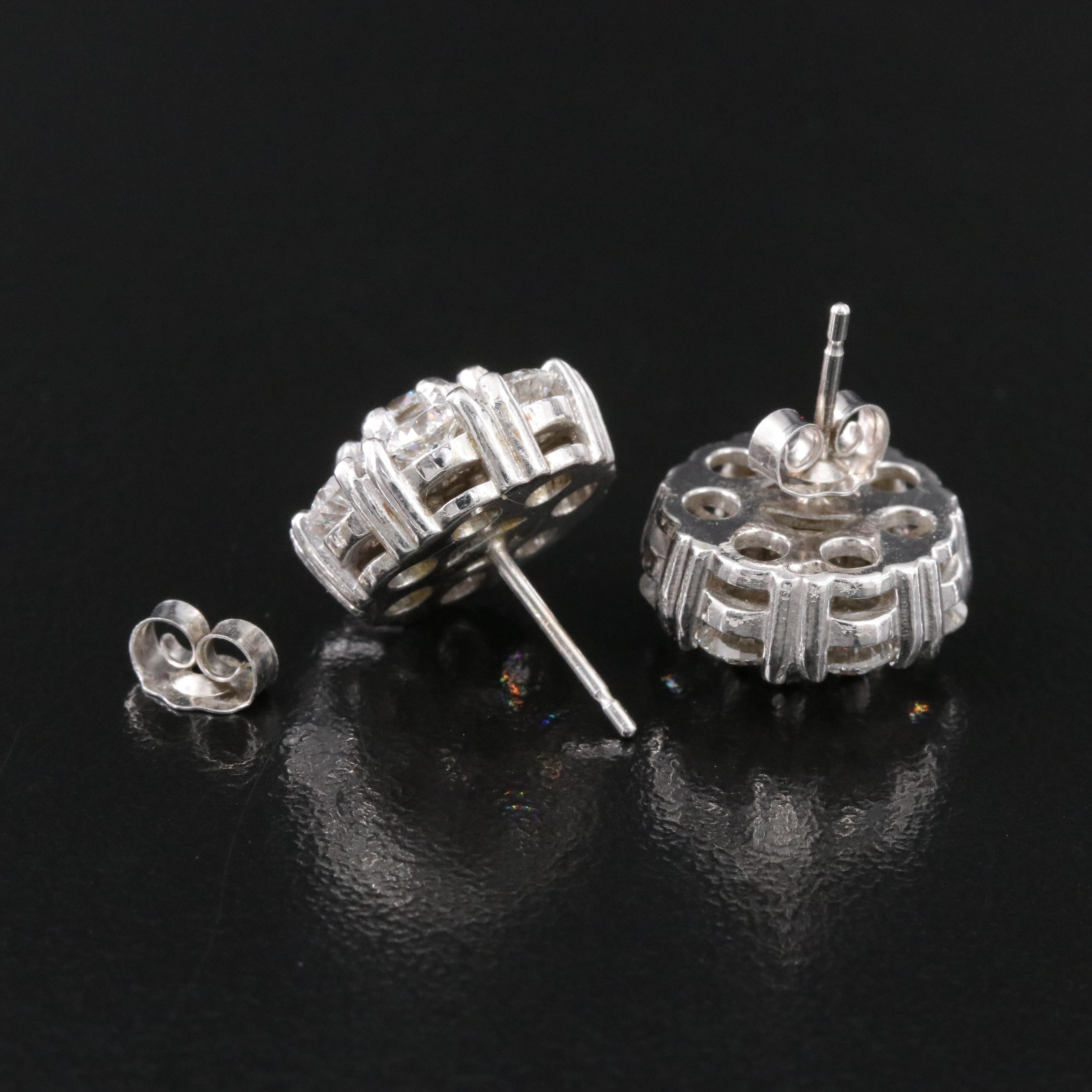 14K 3.60 CTW Lab Grown Diamond Stud Earrings