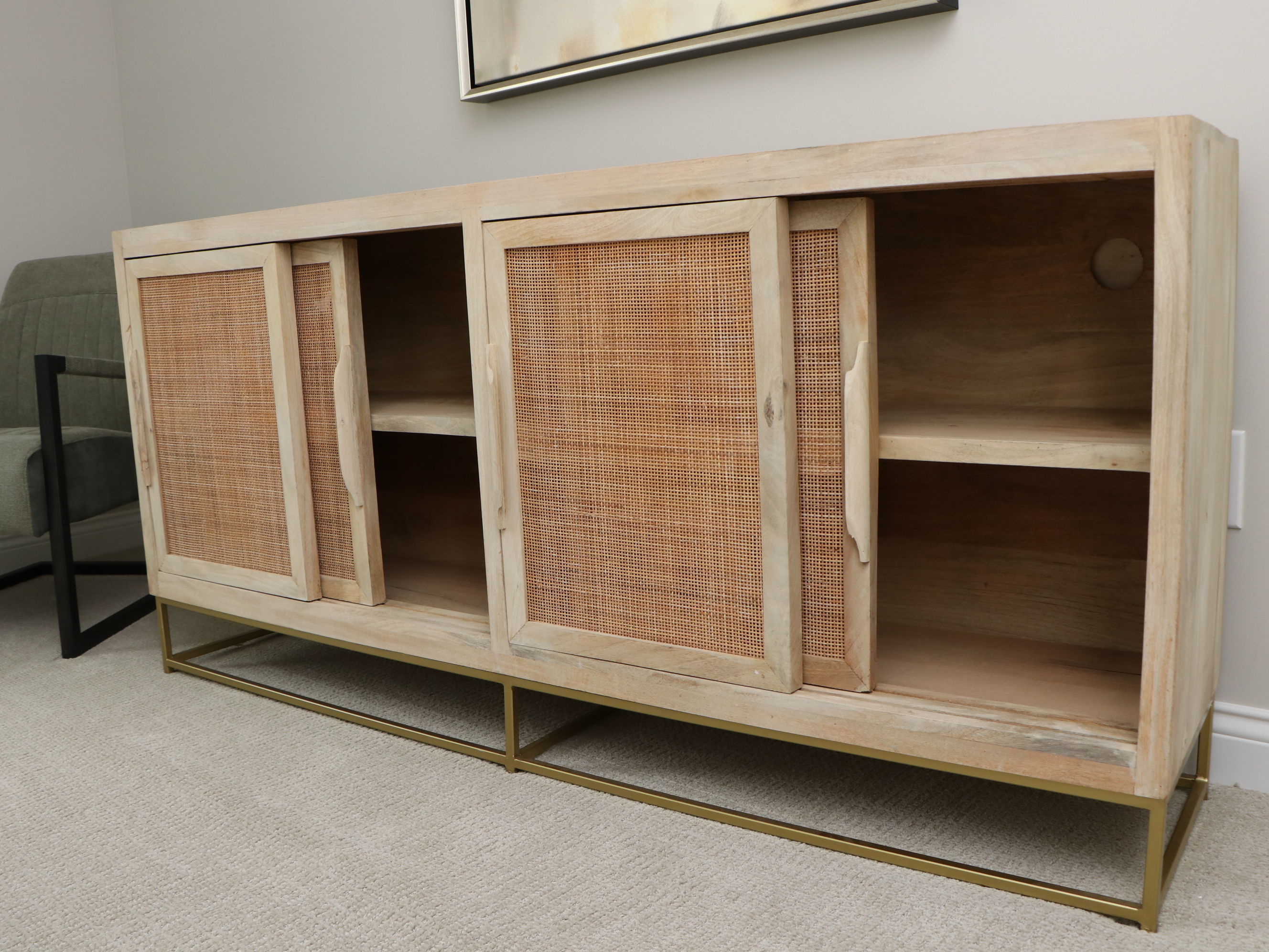 Crestview Collection "Jensen" Cane Accent Sideboard