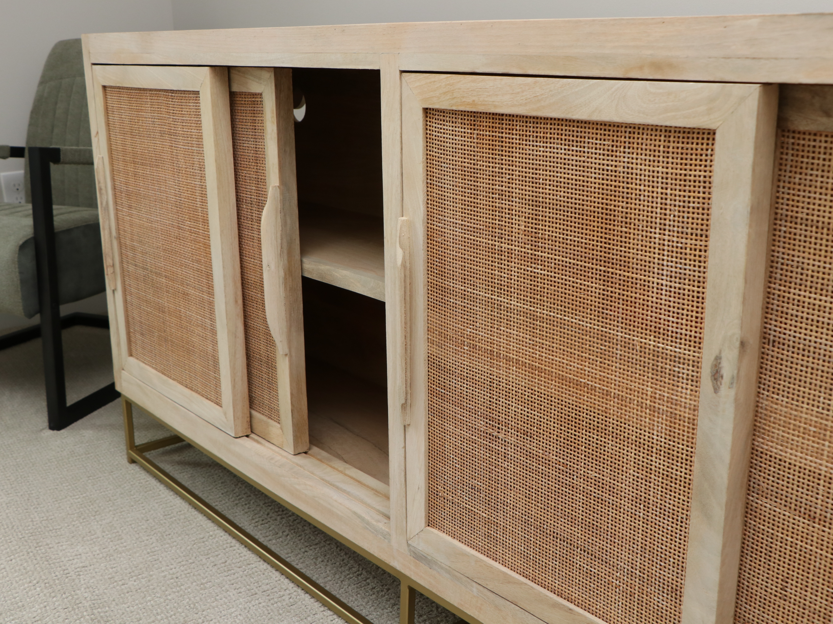 Crestview Collection "Jensen" Cane Accent Sideboard