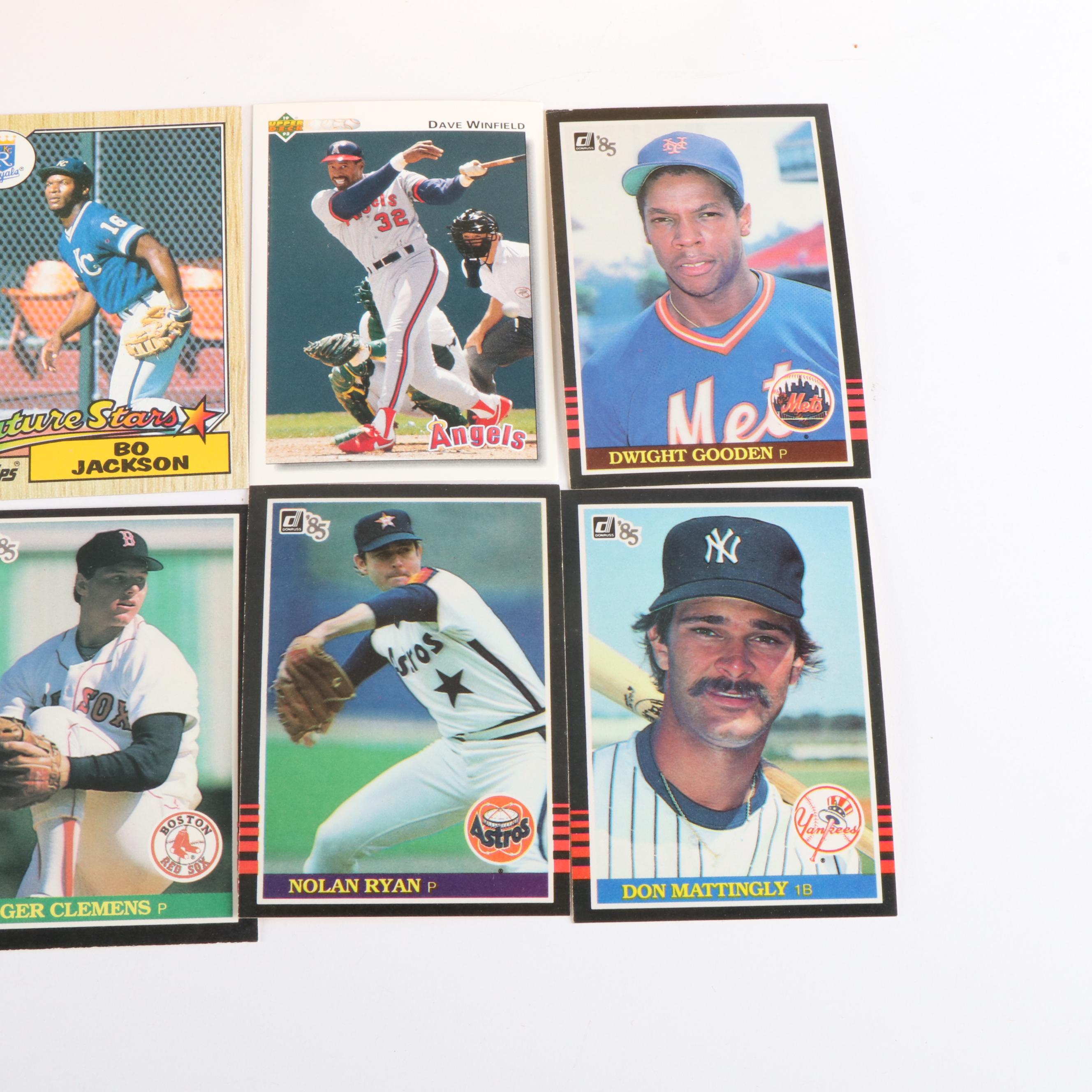 Topps with Other Baseball Card Sets Featuring Roger Clemens & Kirby Puckett RCs