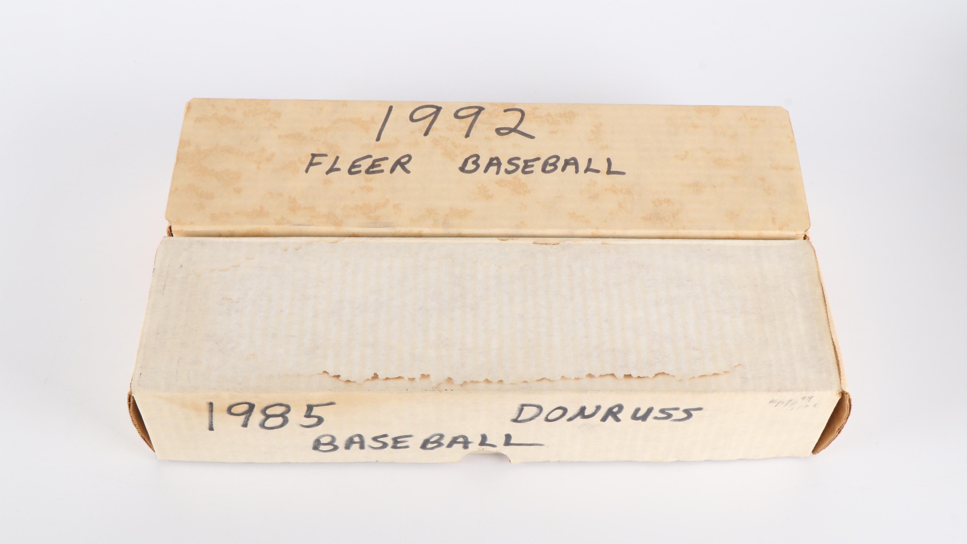 Topps with Other Baseball Card Sets Featuring Roger Clemens & Kirby Puckett RCs