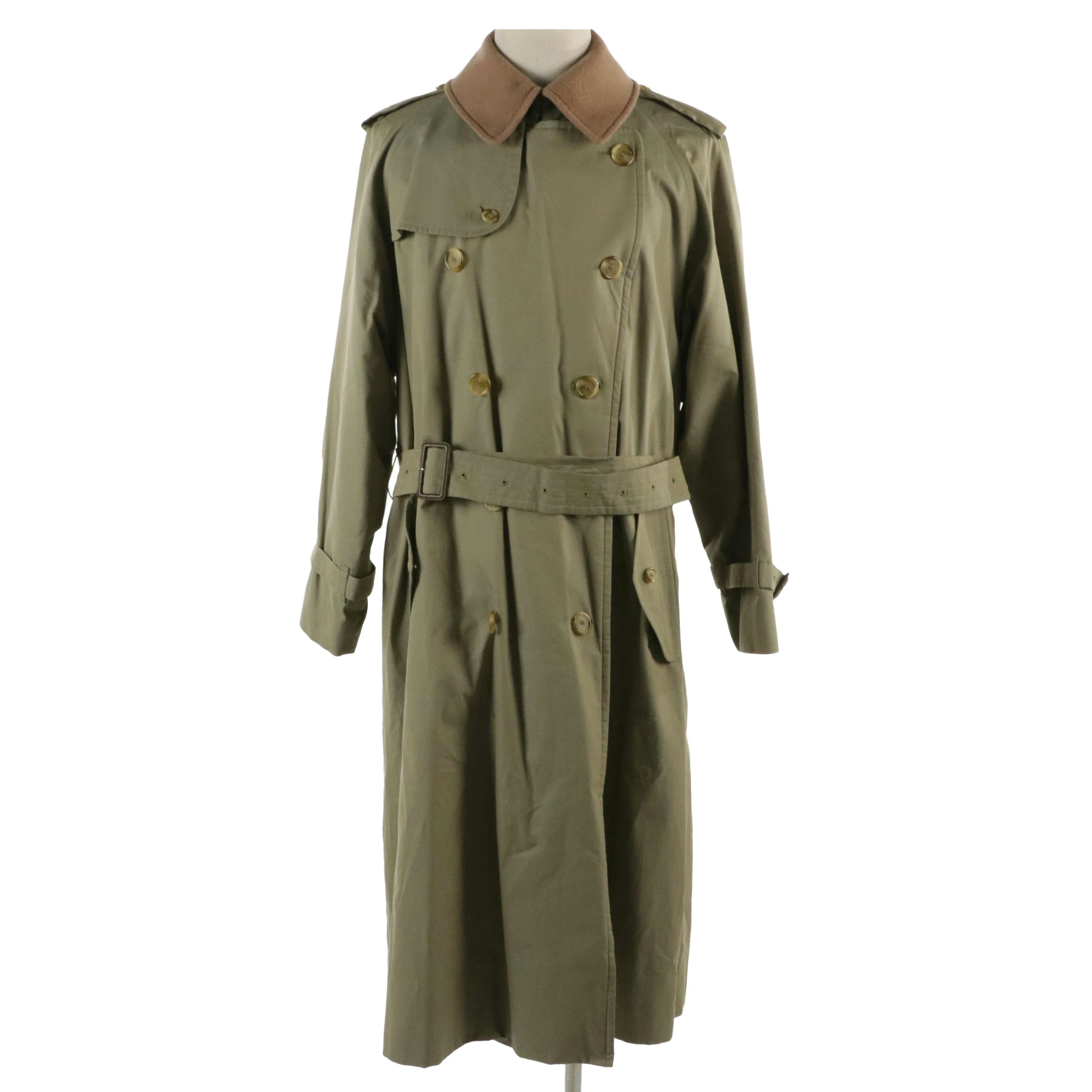 Men's Burberrys of London Trench Coat with Removable Wool/Camel Hair Lining