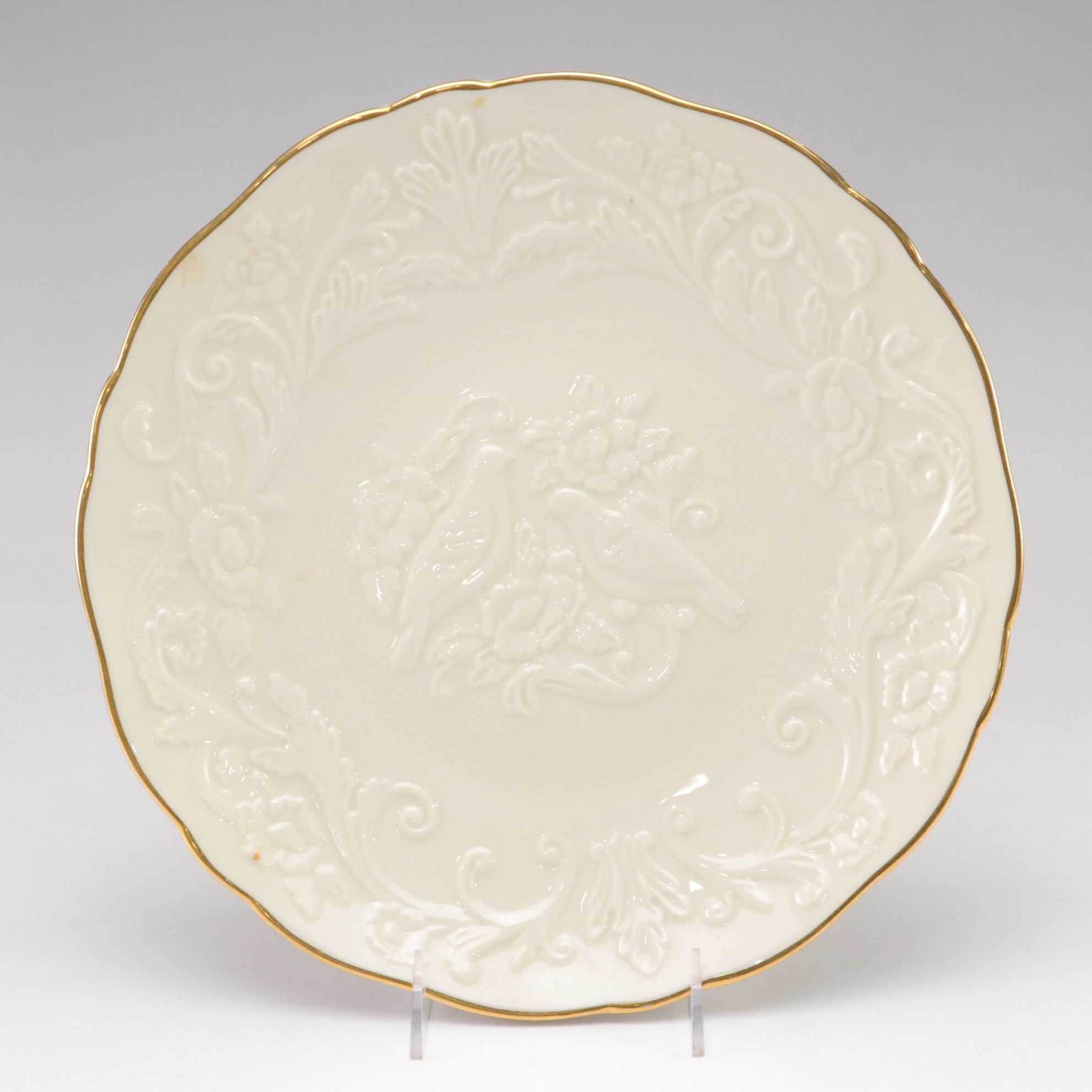 Hand-Painted Hobbyist Serving Platter & Other Plates, 1892