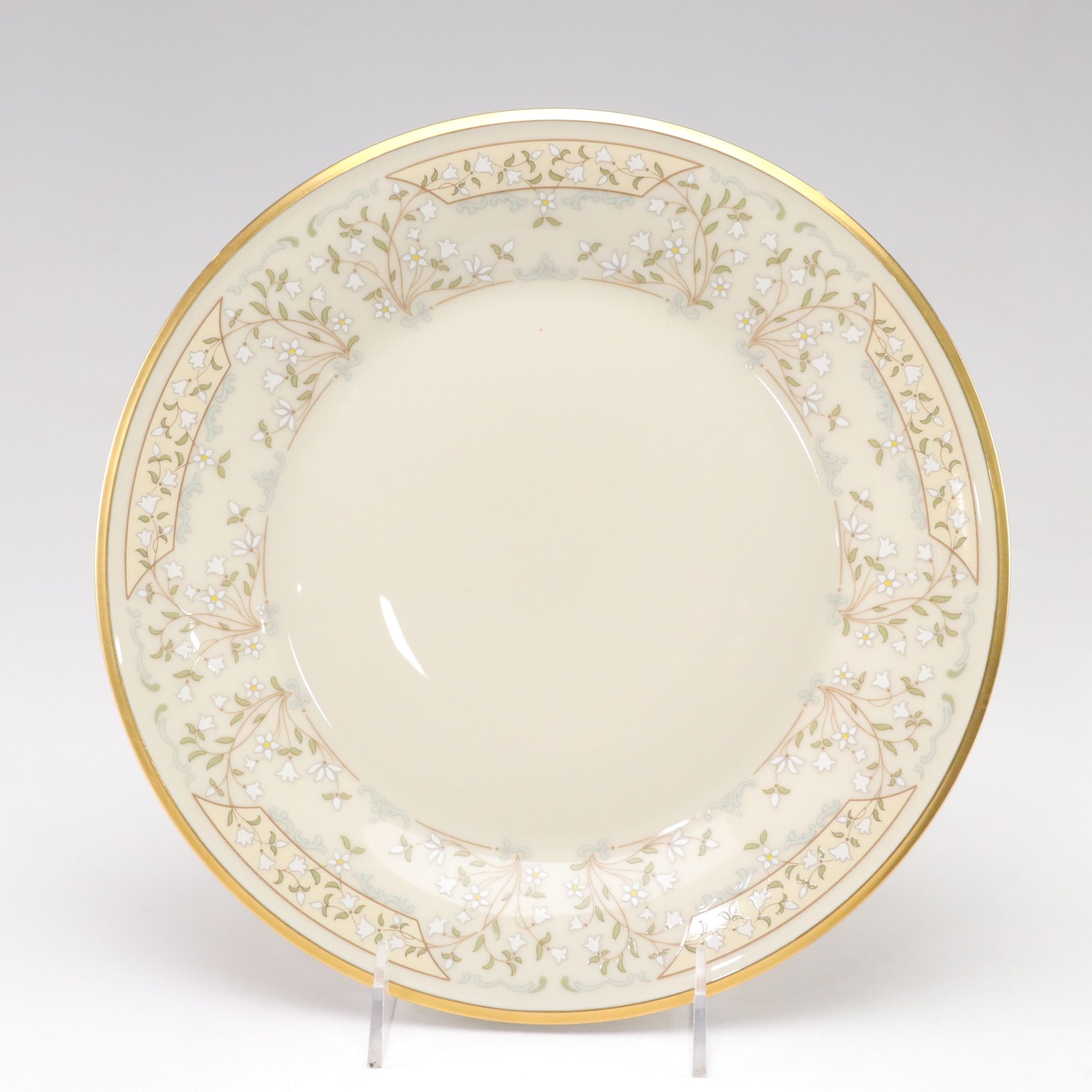 Hand-Painted Hobbyist Serving Platter & Other Plates, 1892