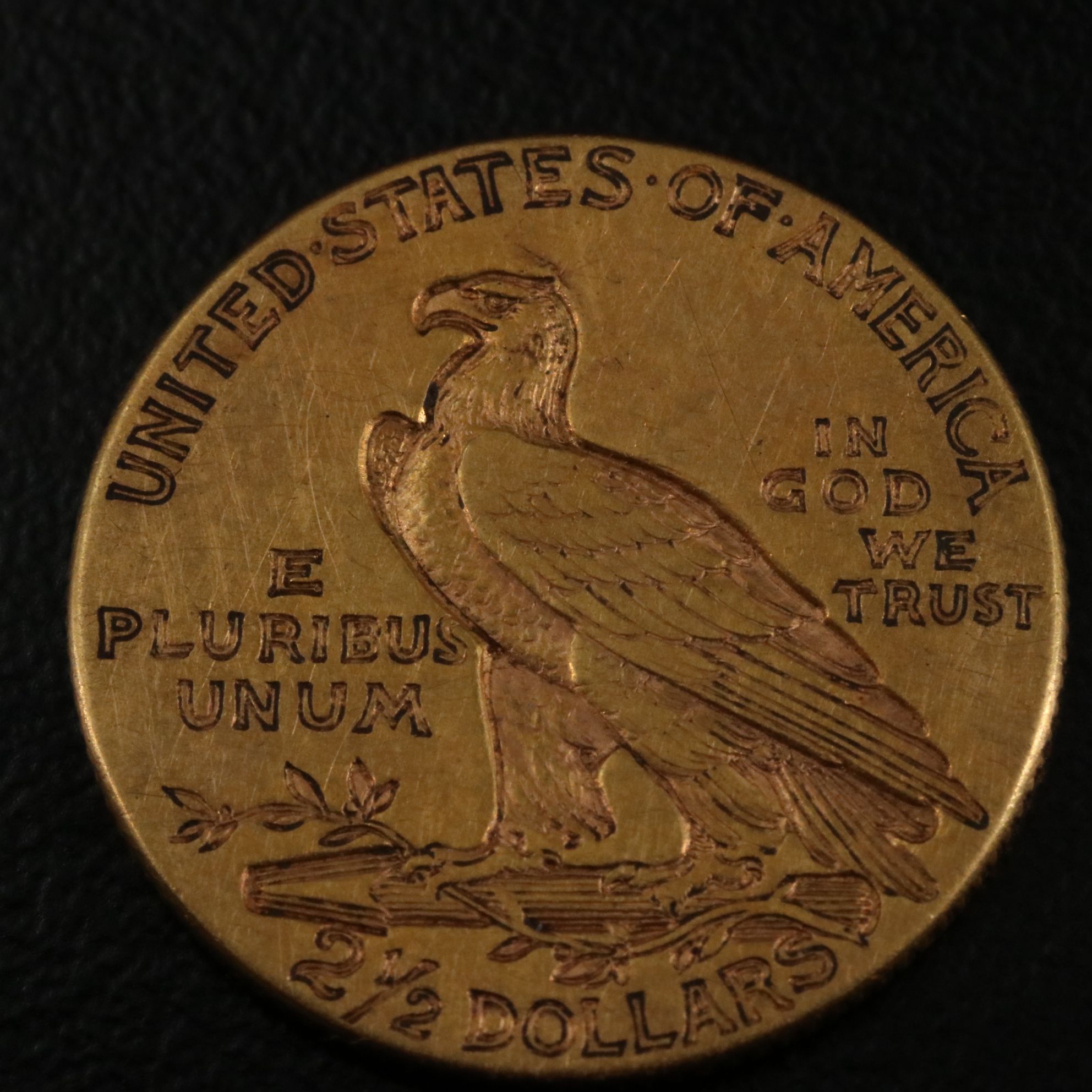 1915 Indian Head $2 1/2 Gold Coin