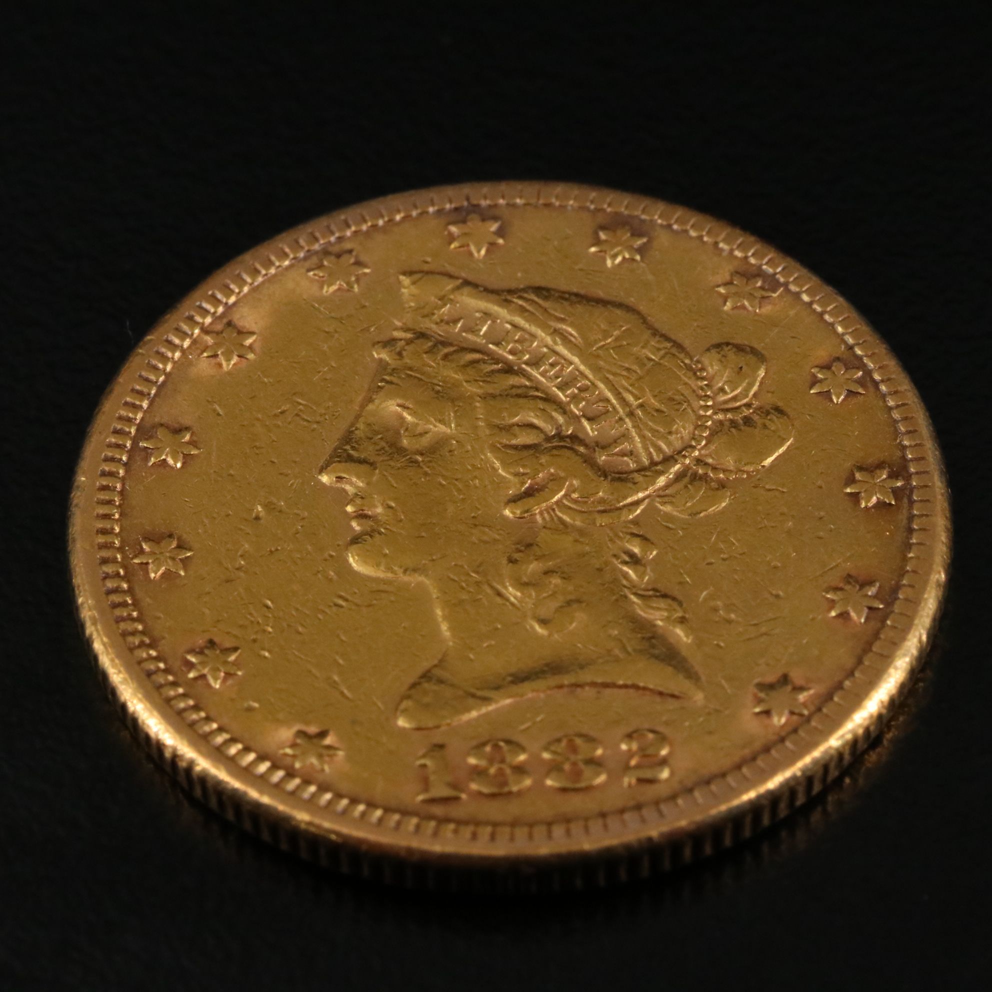 1882 Liberty Head $10 Gold Coin