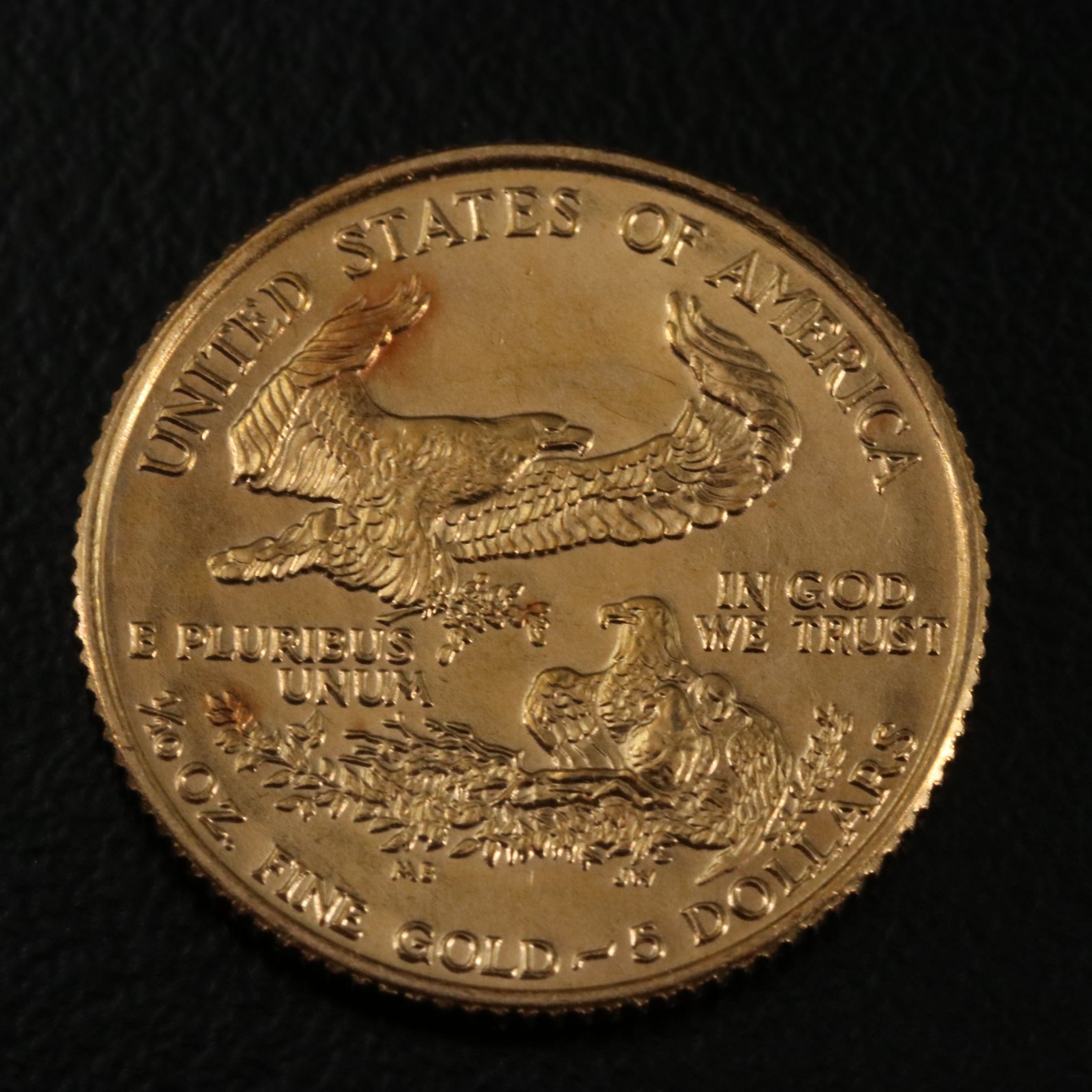 1992 $5 1/10th Troy Ounce Gold Eagle