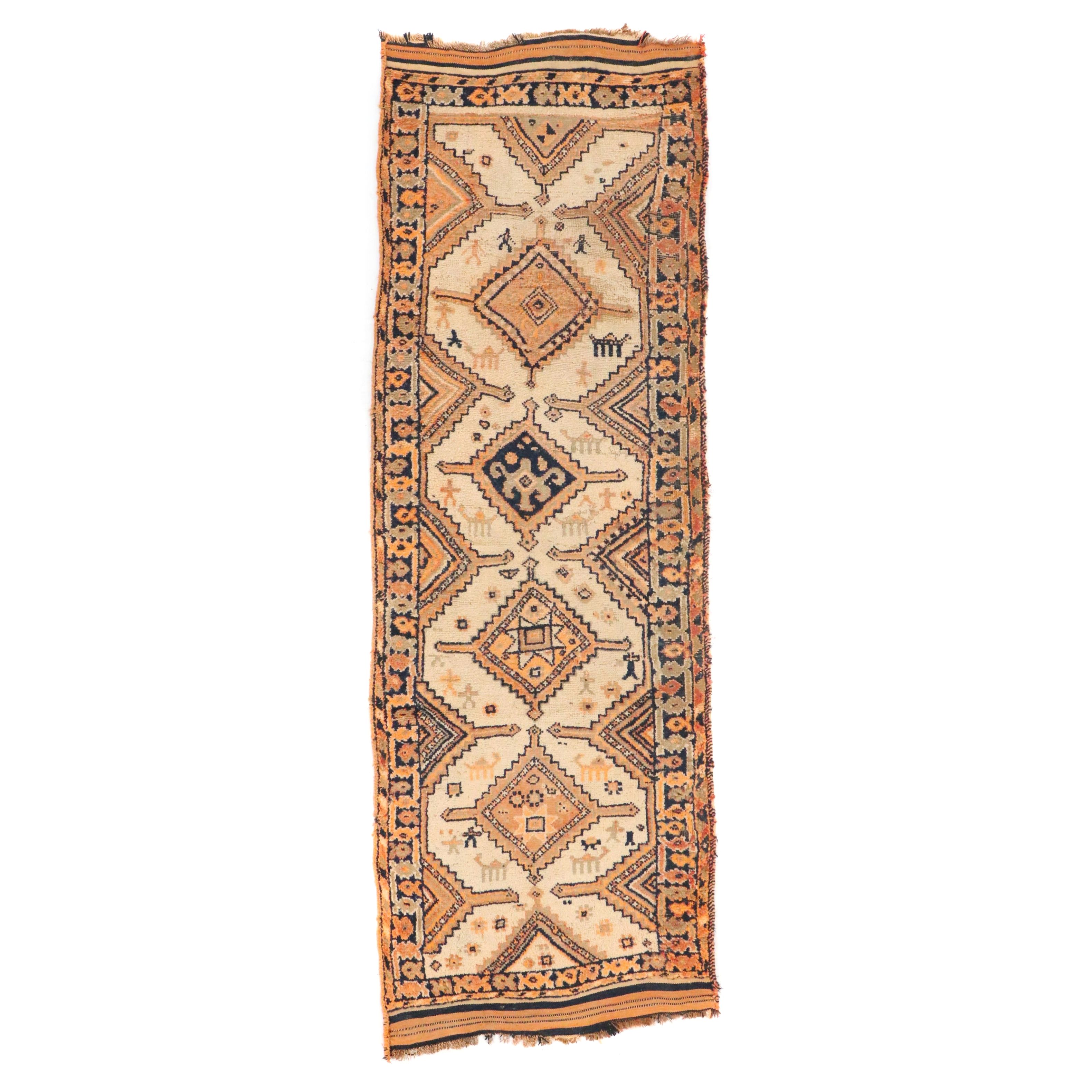 3'10 x 11'7 Hand-Knotted Persian Shiraz Long Rug