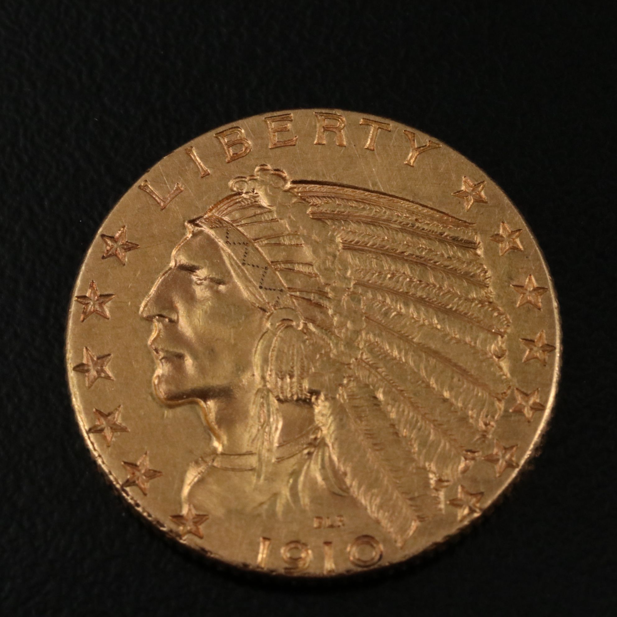 1910 Indian $5 Gold Coin