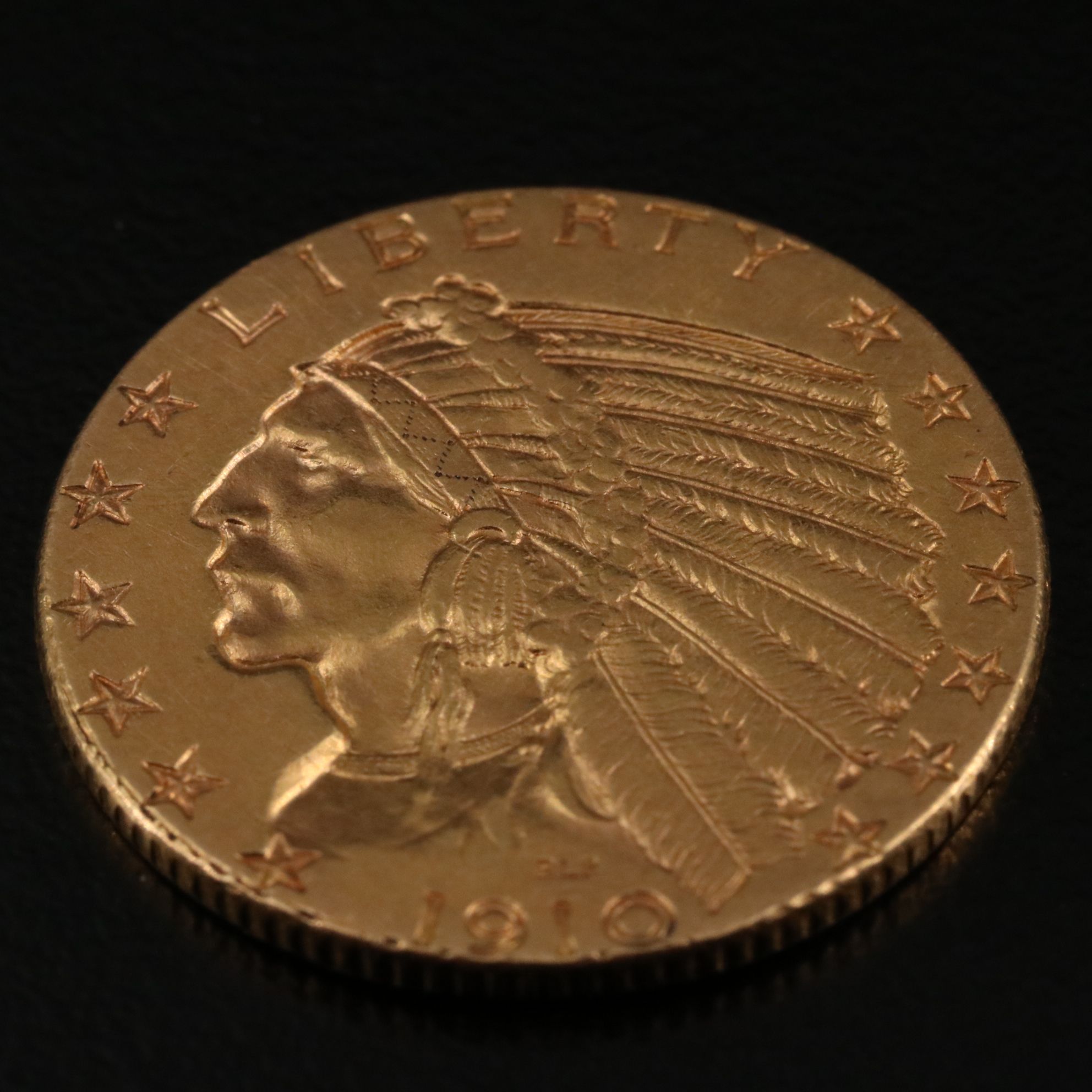 1910 Indian $5 Gold Coin
