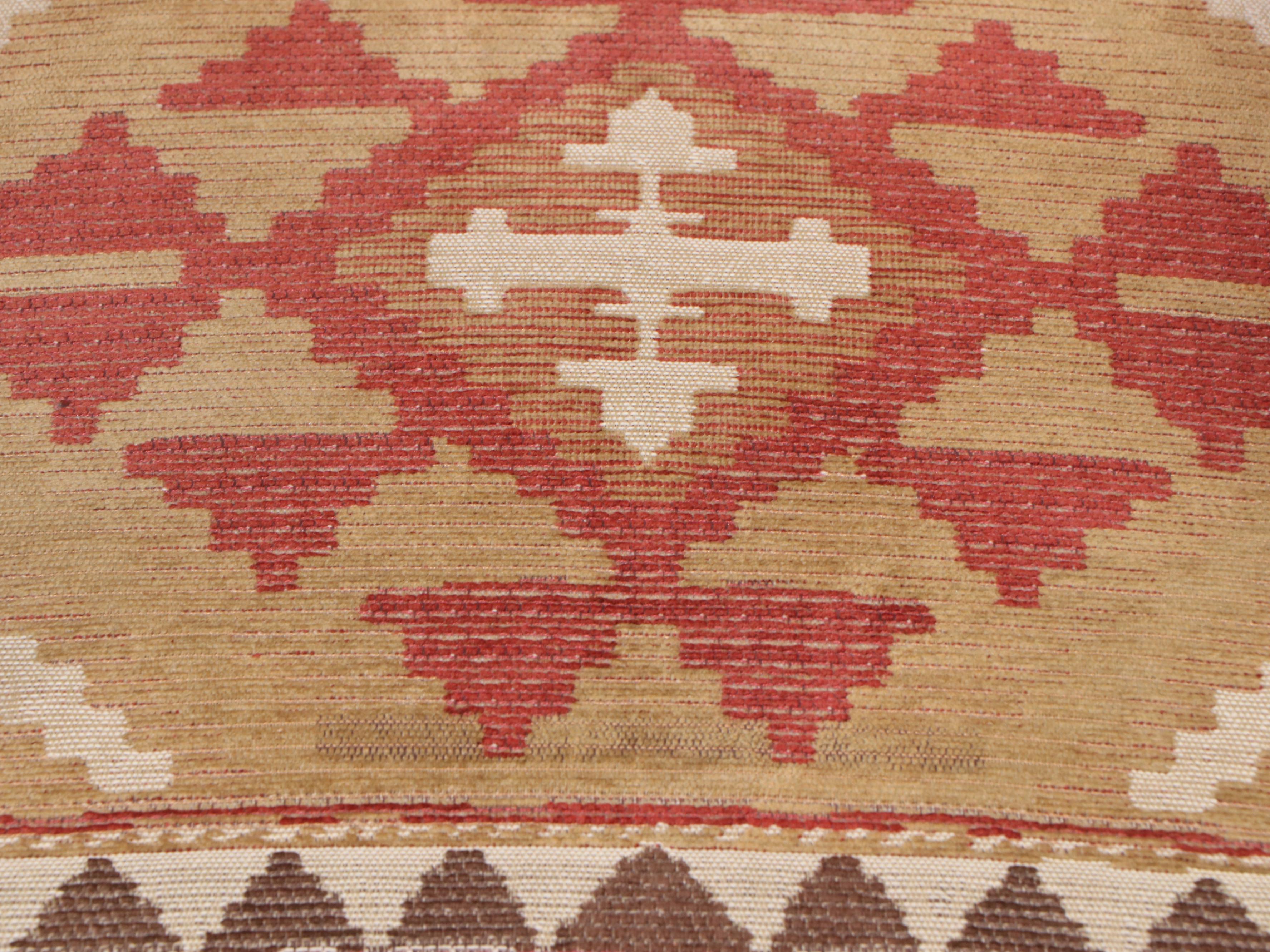 Glass Top Rope Wrapped Pedestal Dining Table with Five Biedermeier Style Chairs