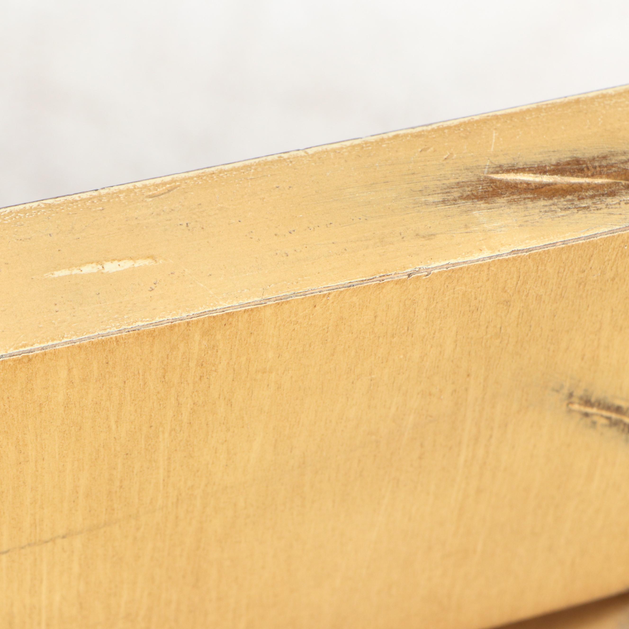 Glass Top Rope Wrapped Pedestal Dining Table with Five Biedermeier Style Chairs