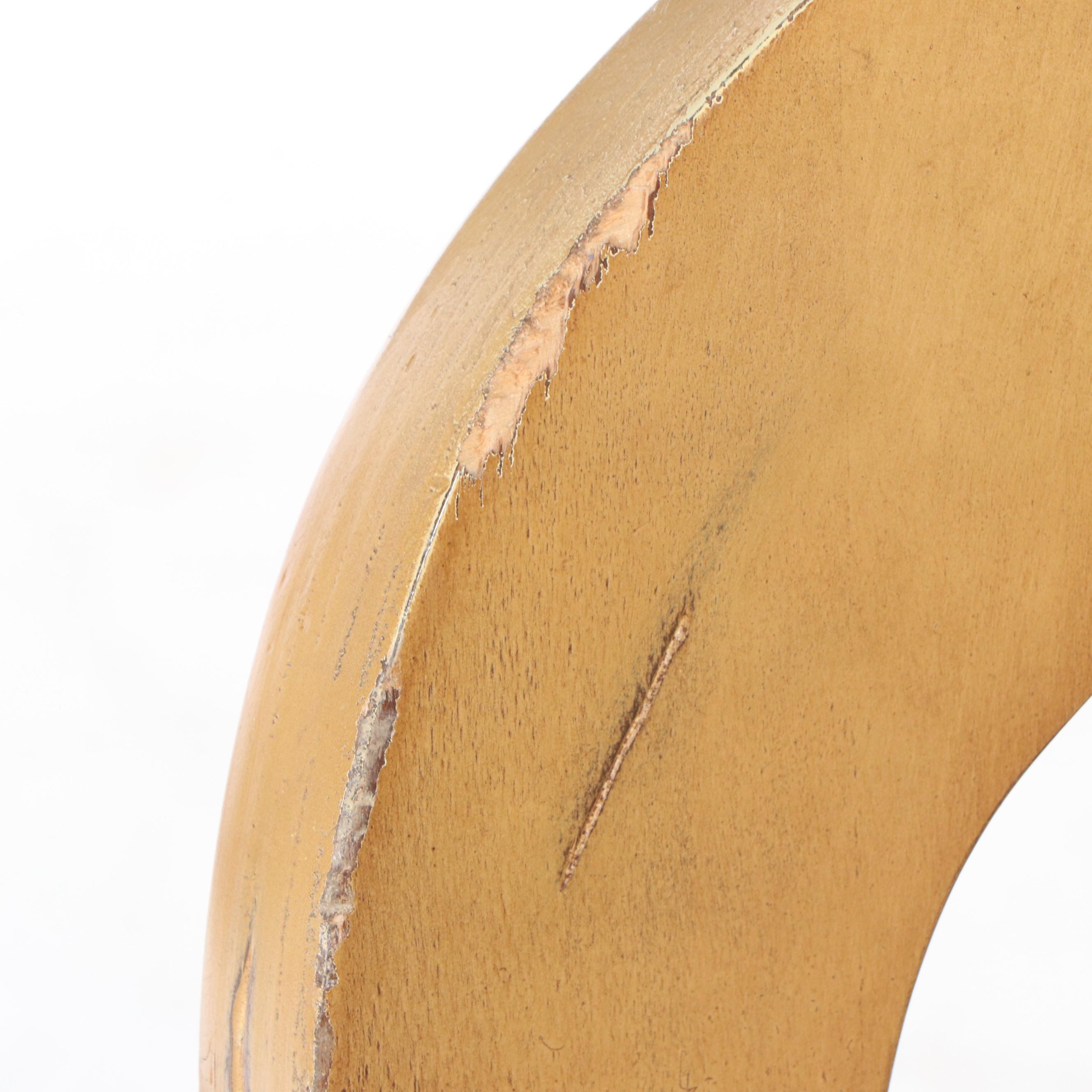 Glass Top Rope Wrapped Pedestal Dining Table with Five Biedermeier Style Chairs