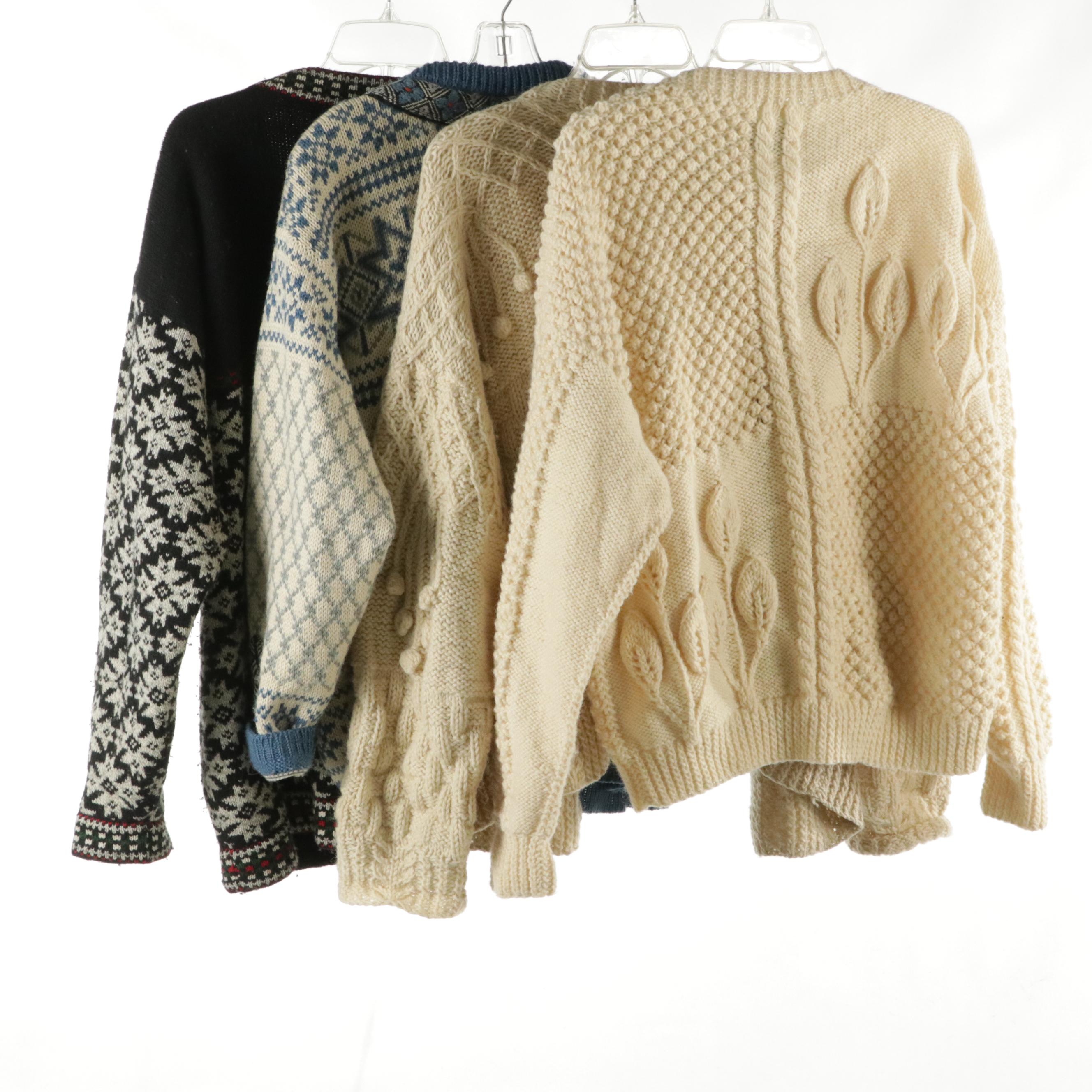 Dale of Norway, Millar of Ireland, and Leyandi Wool Knit Sweaters