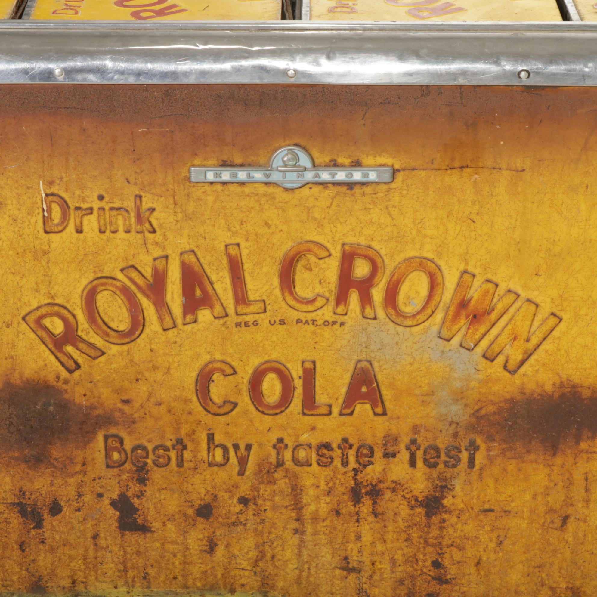 Royal Crown and Nehi Advertising Cooler, Mid to Late 20th Century
